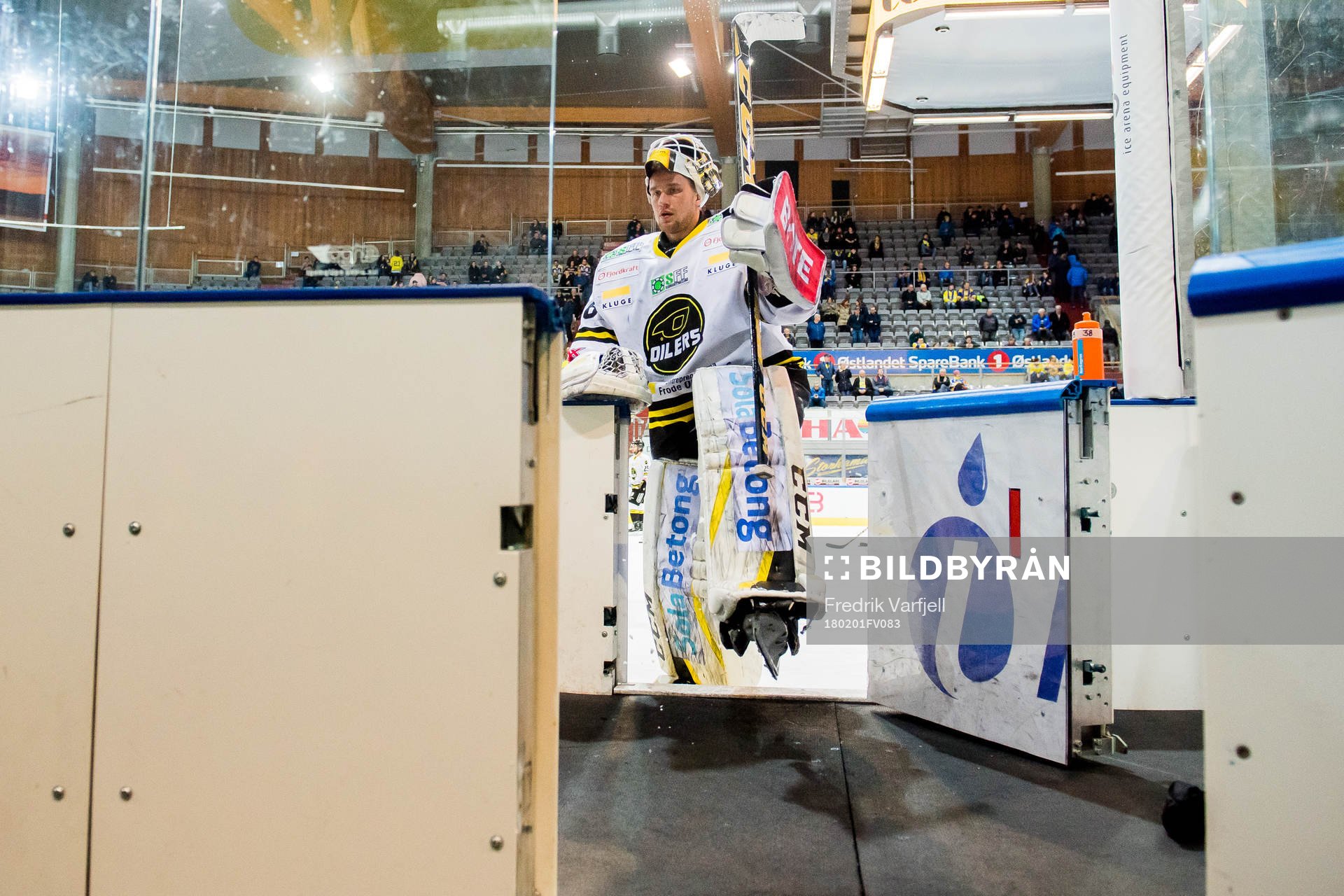 Goaltender Henrik Holm of Stavanger Oilers