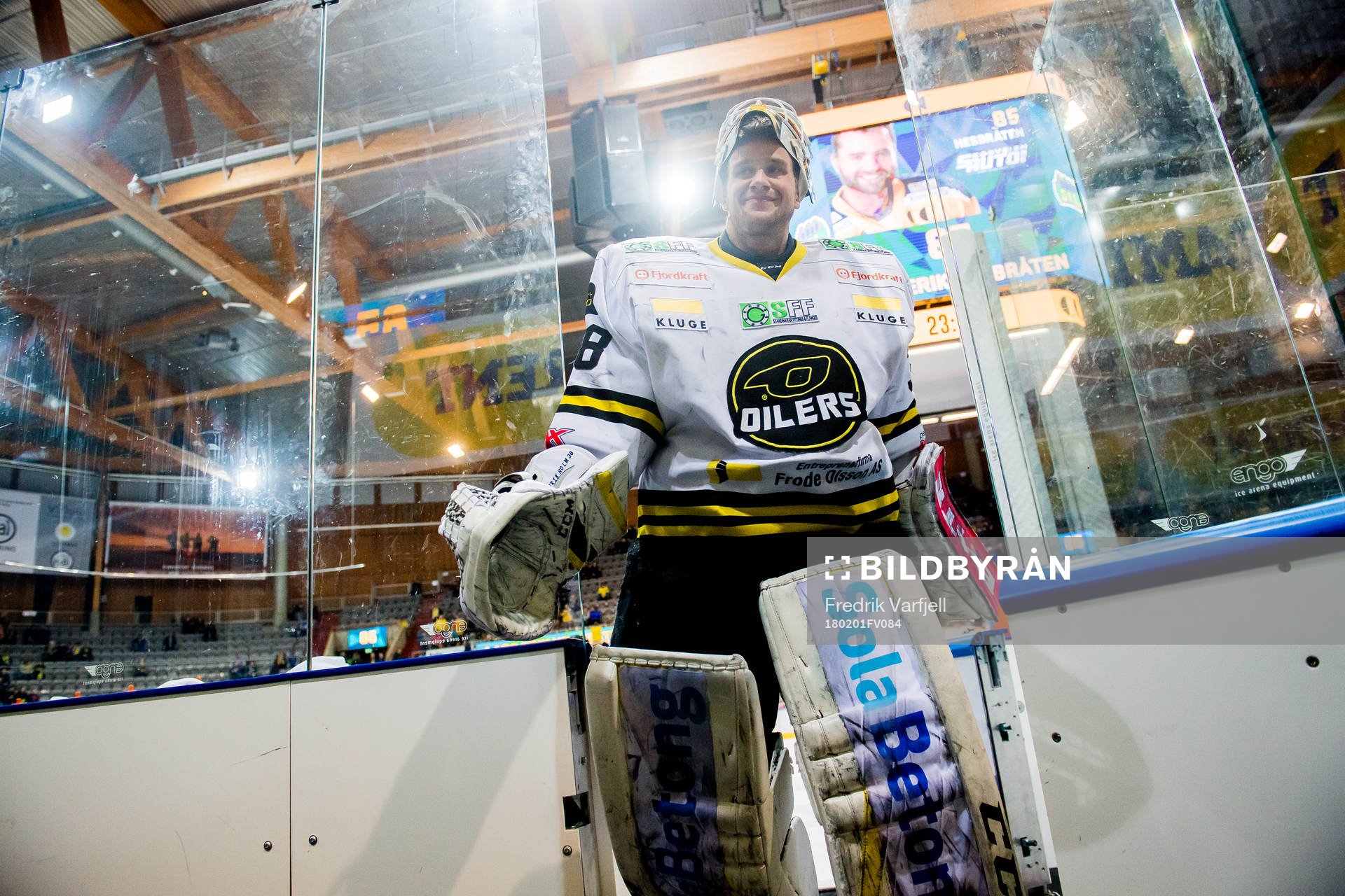 Goaltender Henrik Holm of Stavanger Oilers
