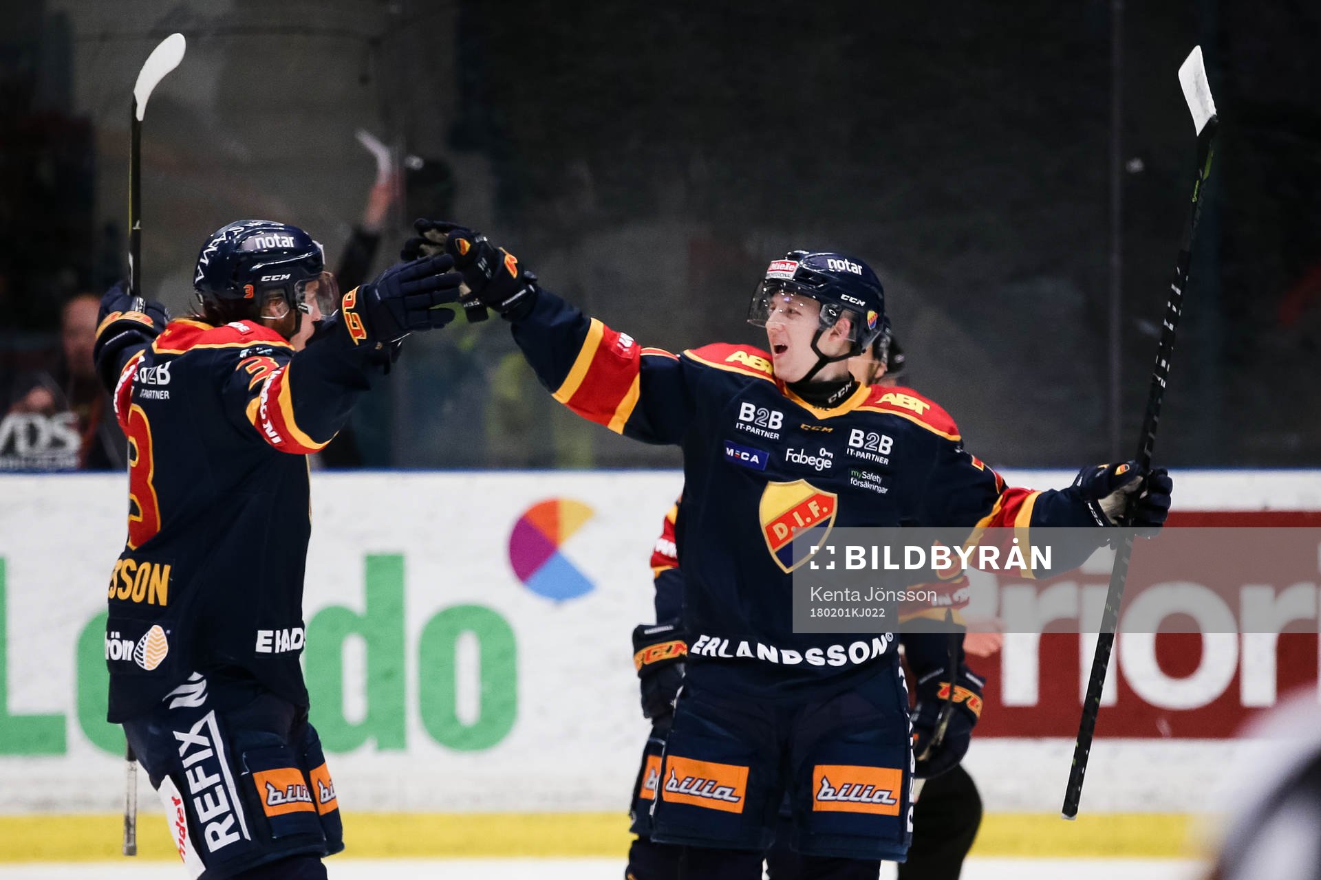 Djurgårdens Jonathan Davidsson jublar