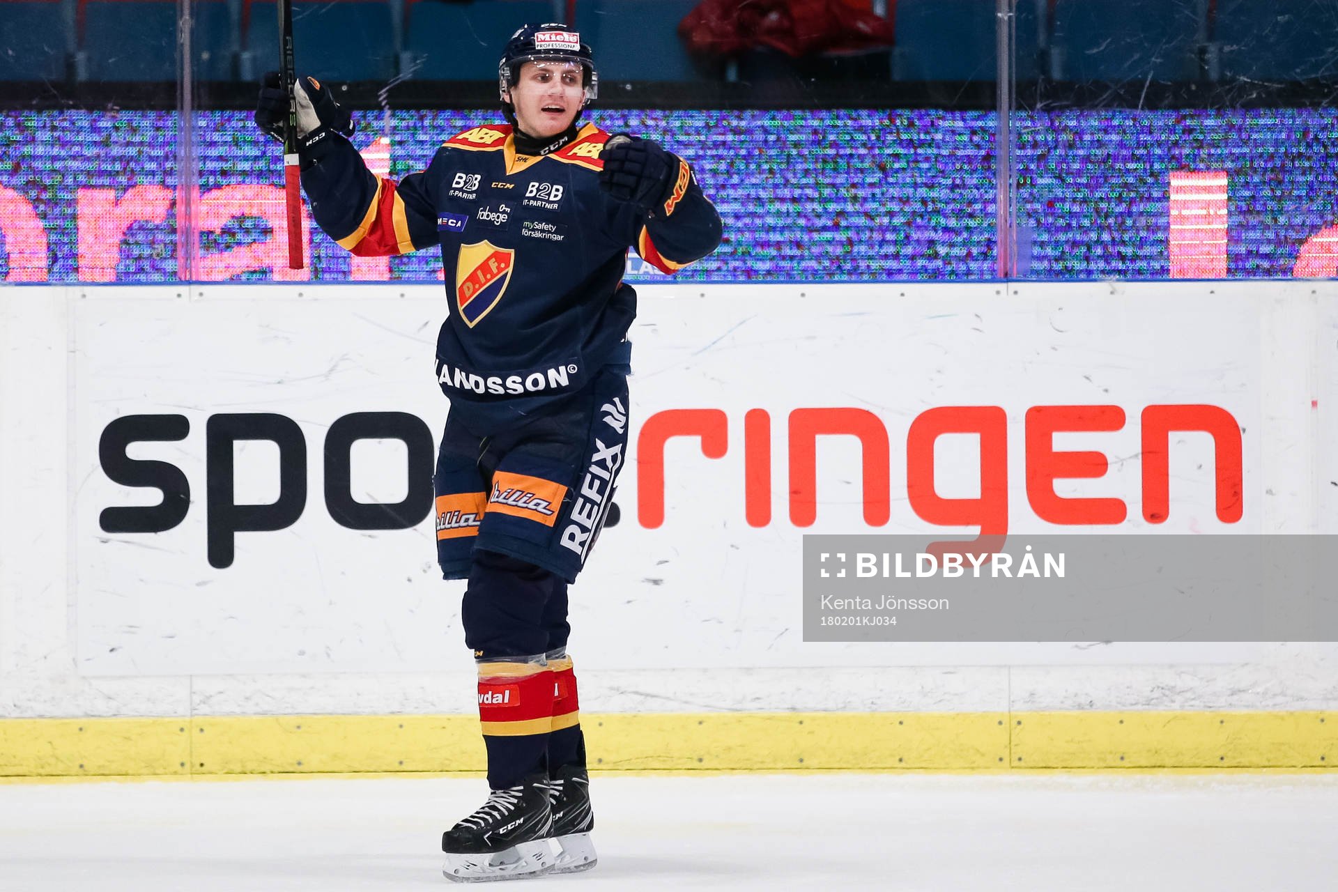 Djurgårdens Markus Ljungh jublar