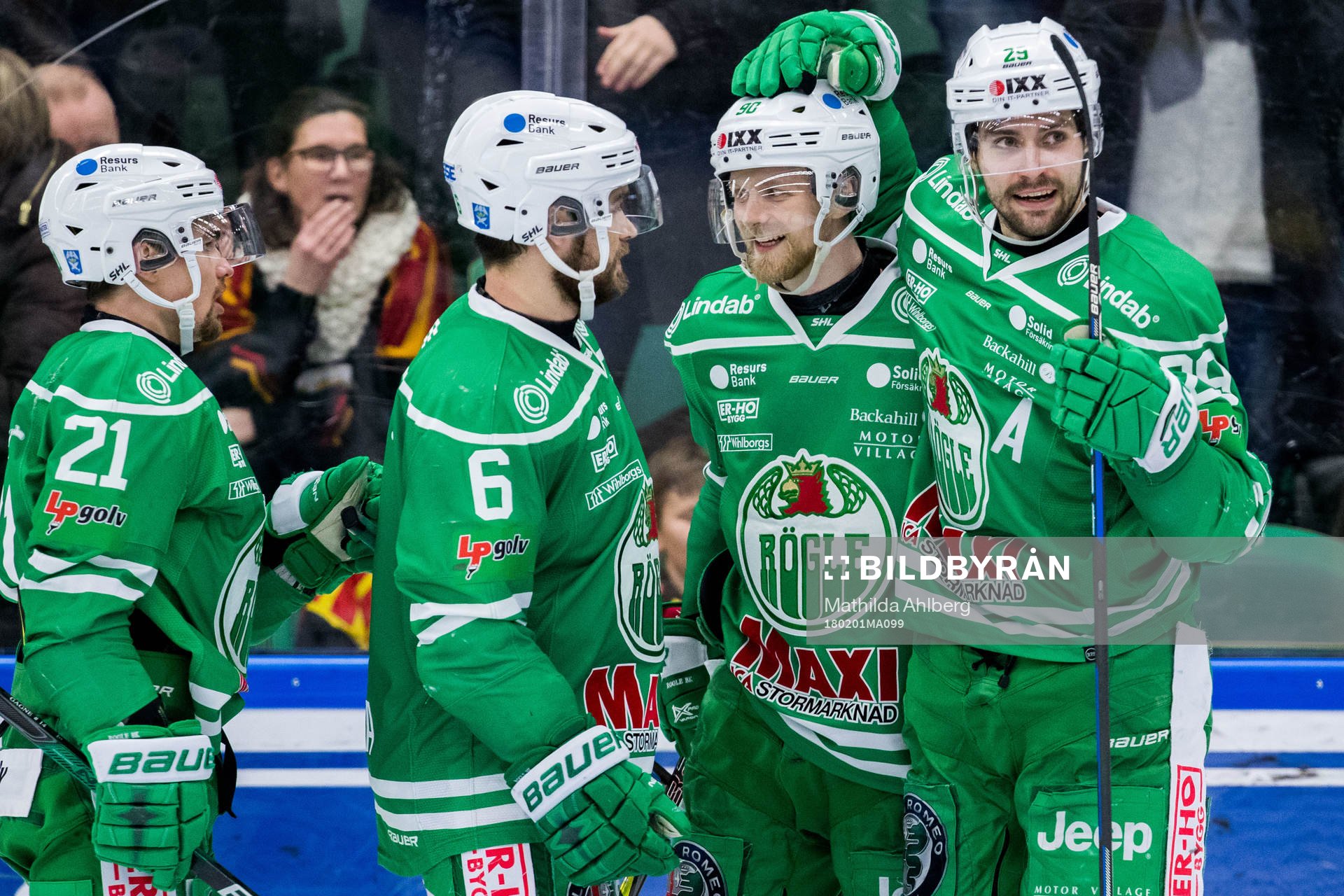Rögles Ludvig Rensfeldt och Ted Brithén jublar