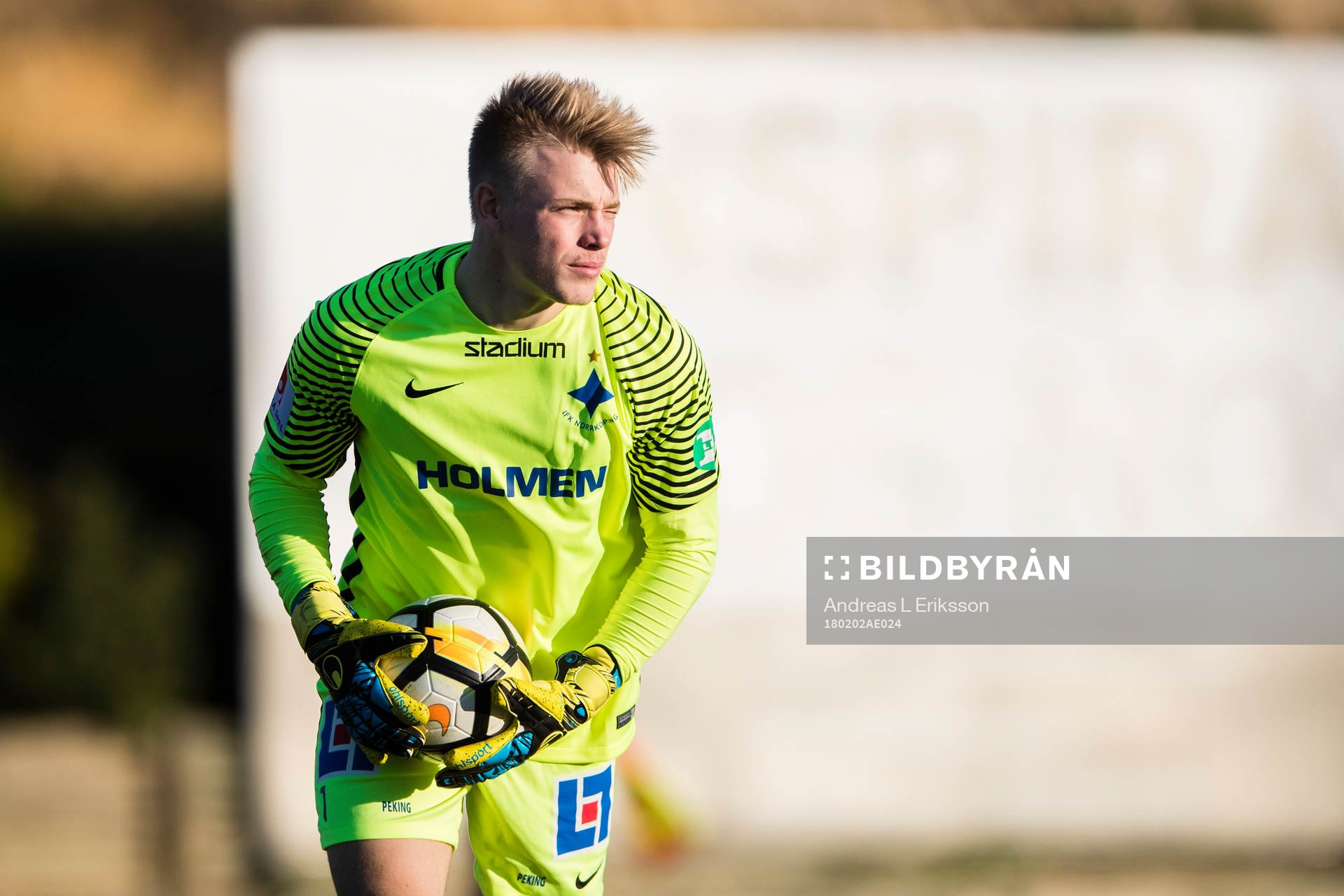 Norrköpings målvakt Isak Pettersson