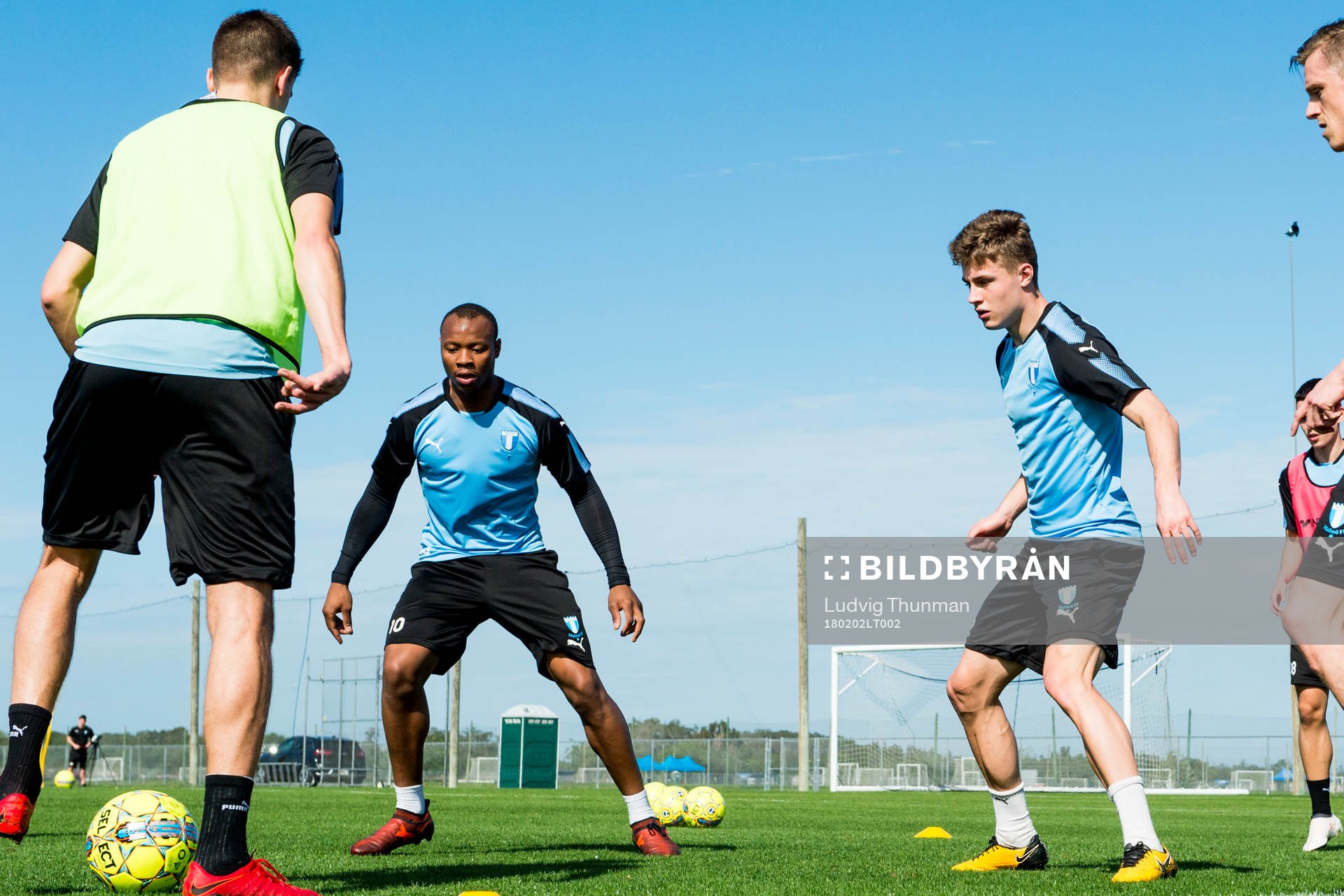 Malmö FFs Sören Rieks, Carlos Strandberg och Mattias