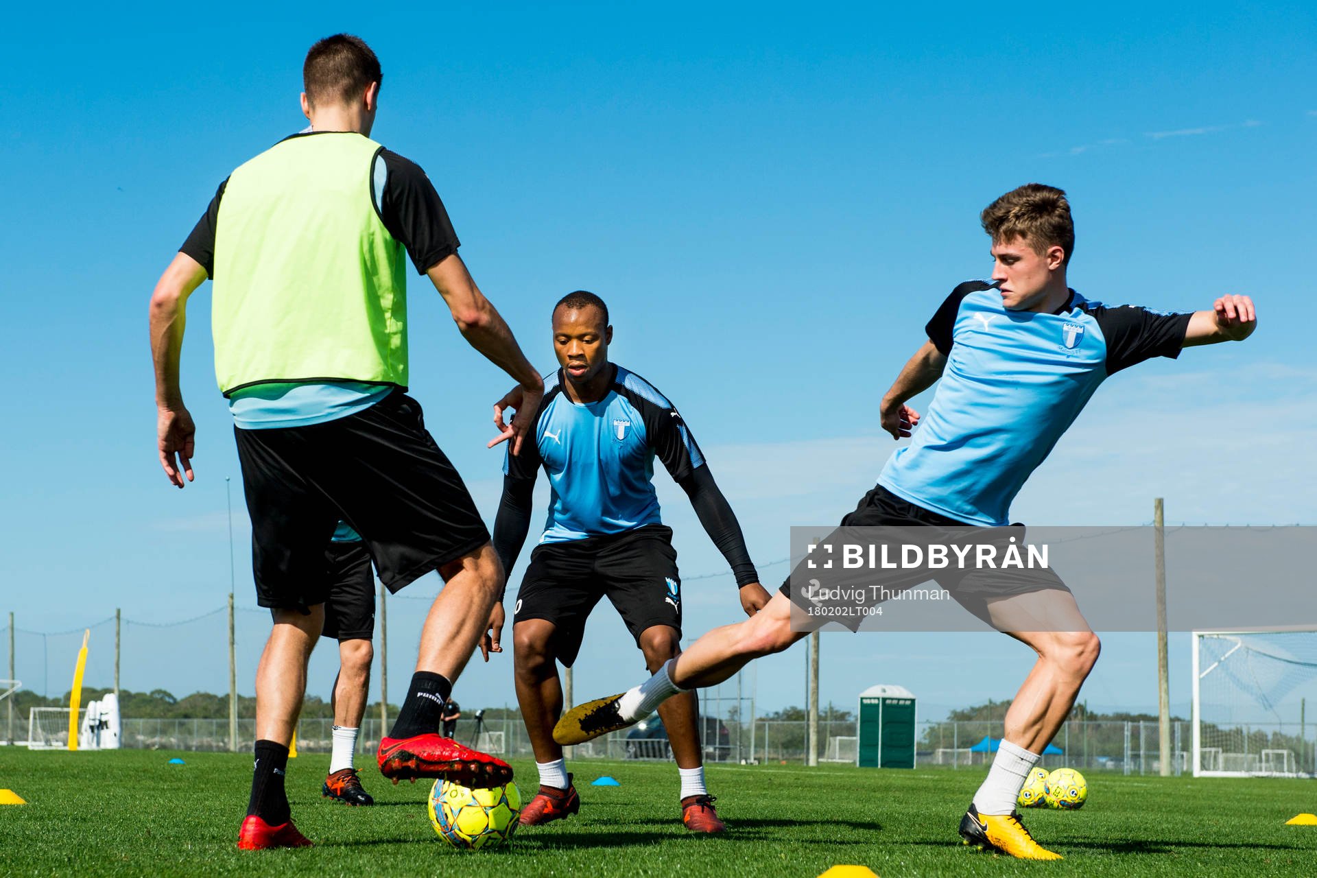 Malmö FFs Sören Rieks, Carlos Strandberg och Mattias