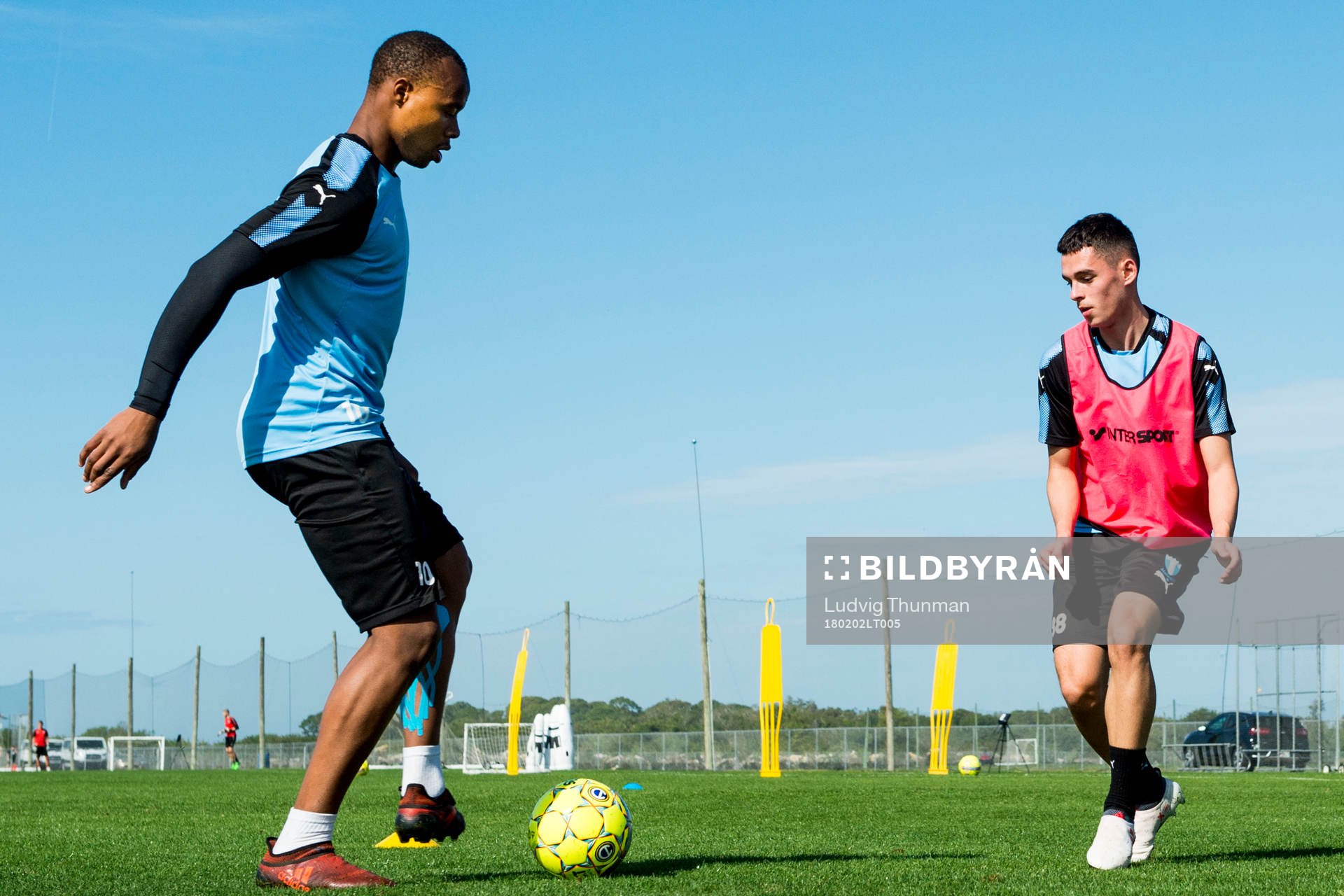 Malmö FFs Carlos Strandberg och Laorent Shabani