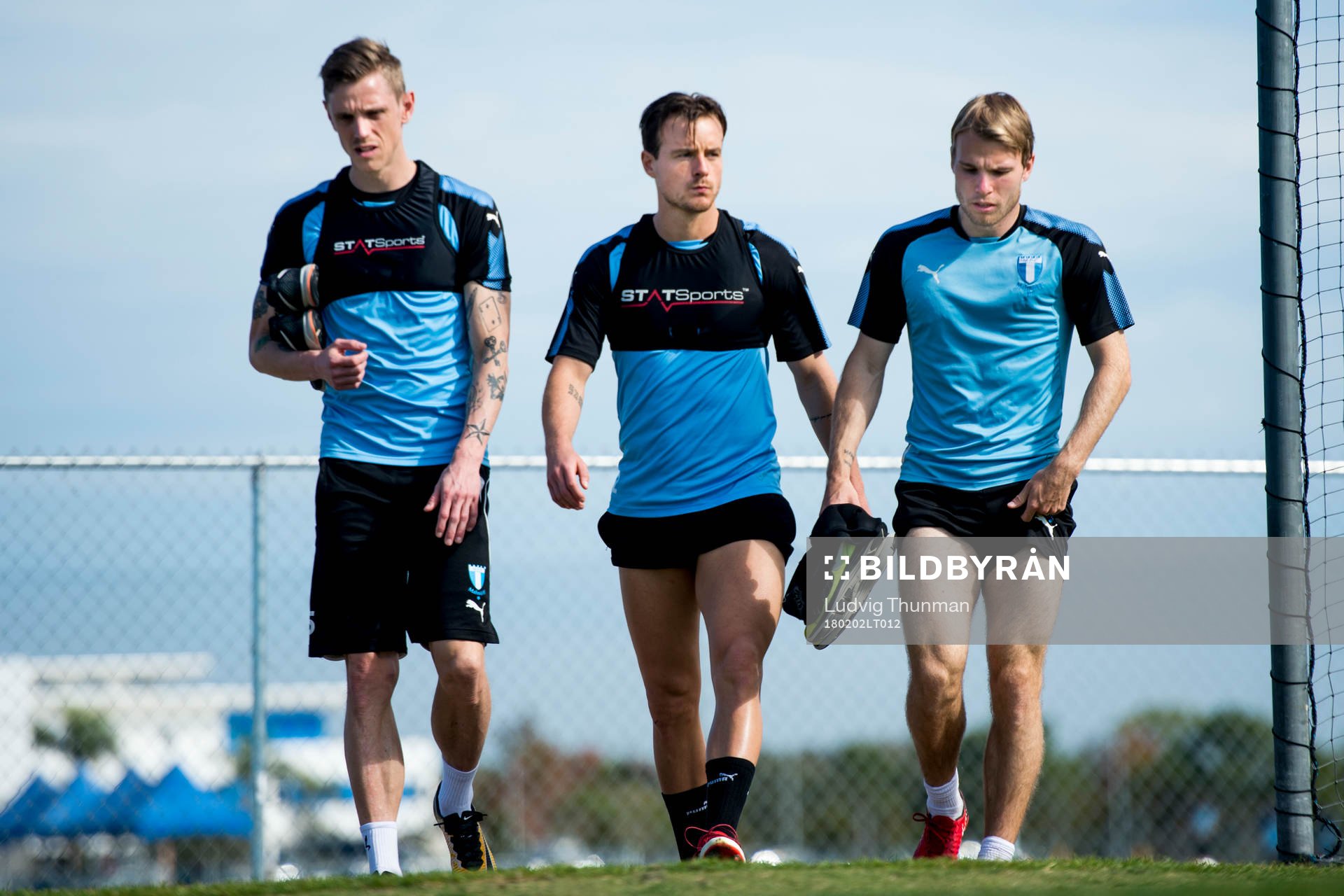 Malmö FFs Sören Rieks, Eric Larsson och Oscar Lewicki