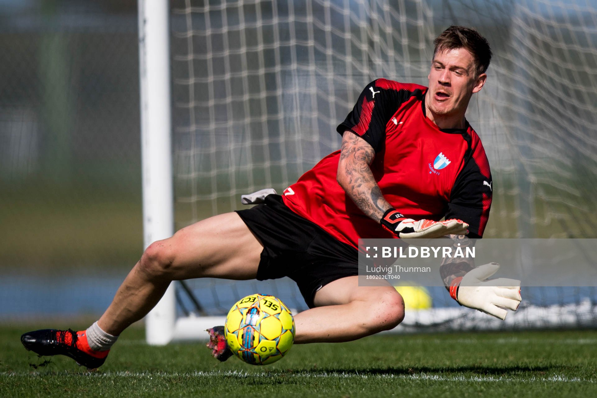 Malmö FFs målvakt Johan Dahlin