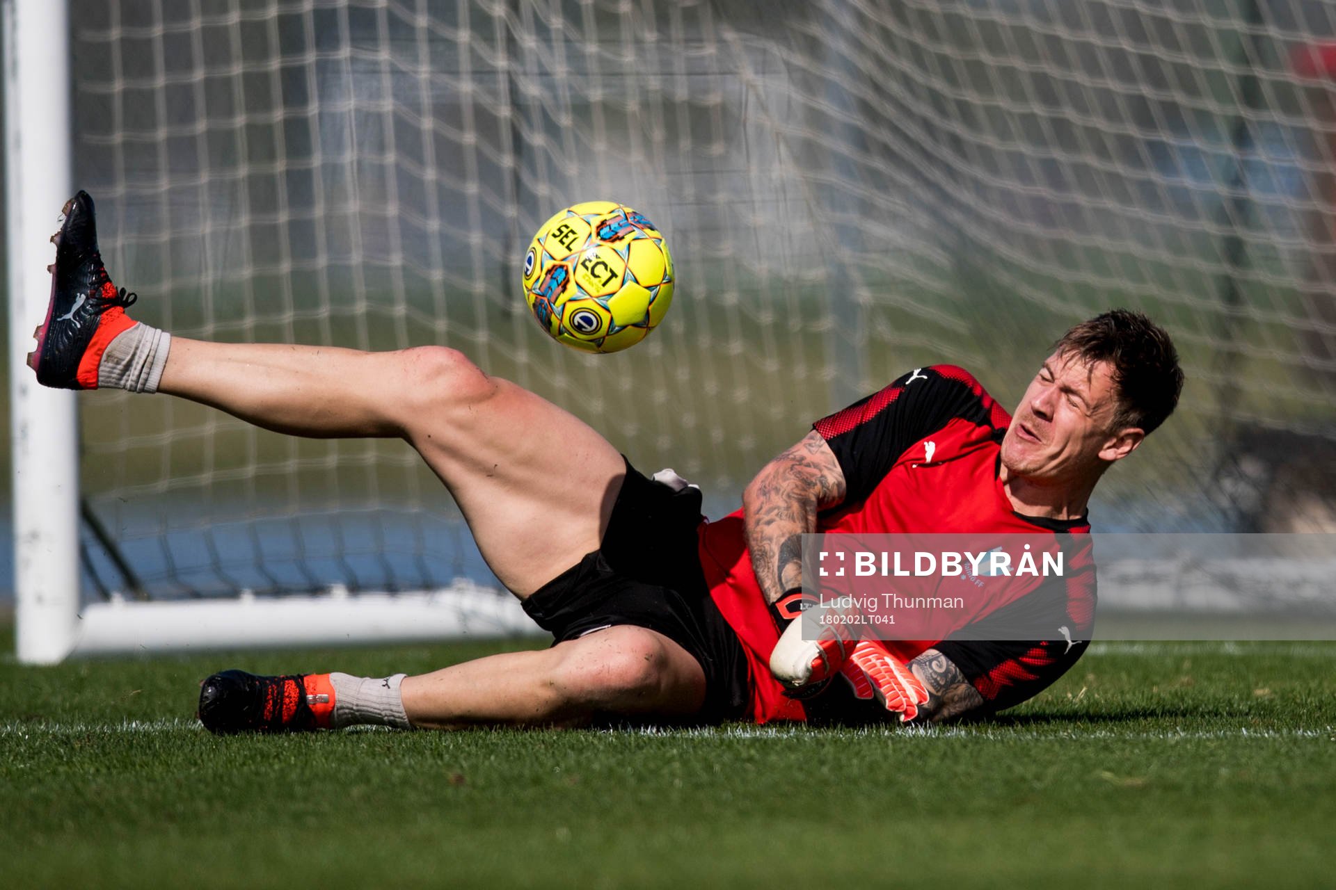Malmö FFs målvakt Johan Dahlin