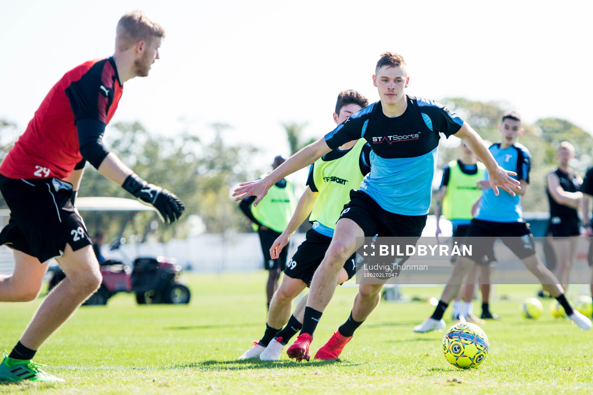 Malmö FFs målvakt Fredrik Andersson och Hugo Andersson