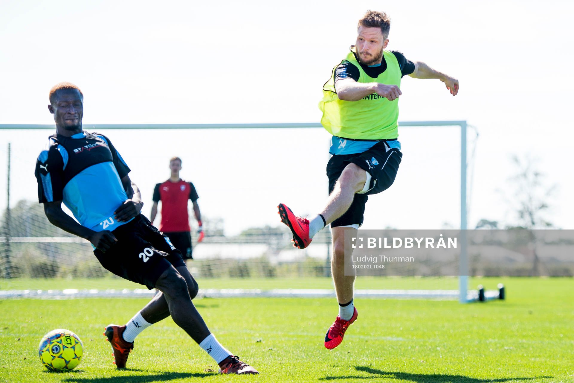 Malmö FFs Eric Larsson och Lasse Nielsen