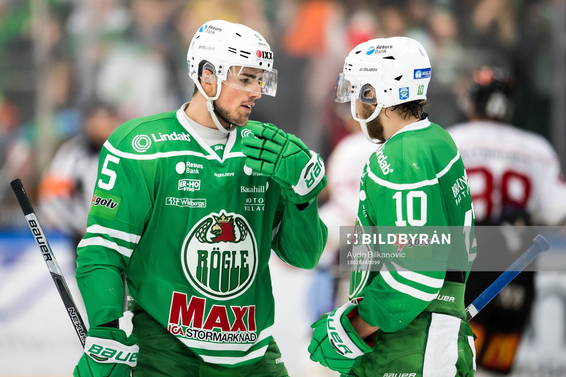 Rögles Alen Bibic och Alexander Younan