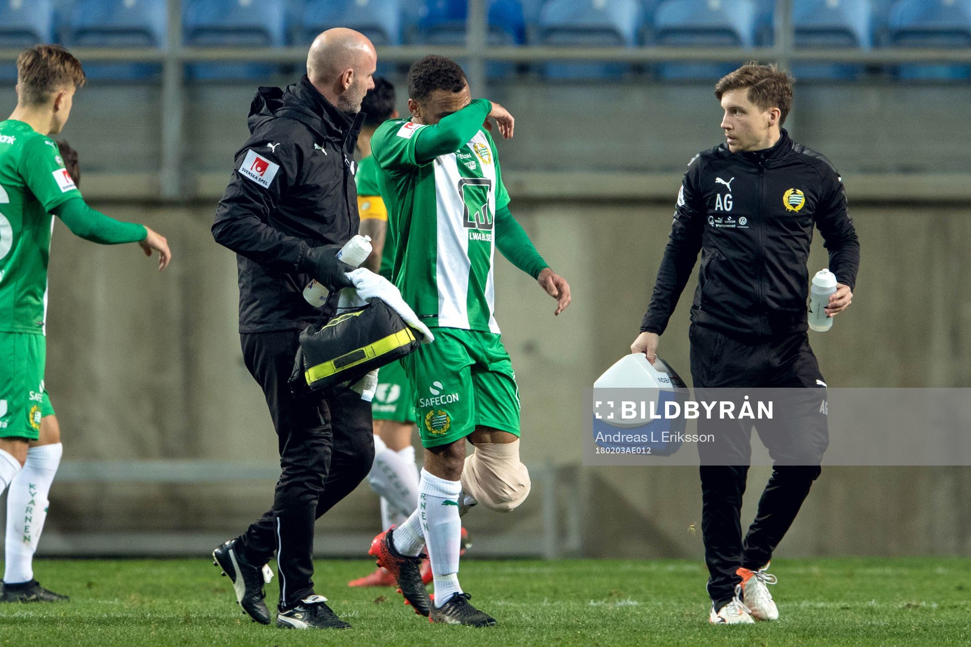 Hammarbys Serge-Junior Martinsson Ngouali tvingas utgå