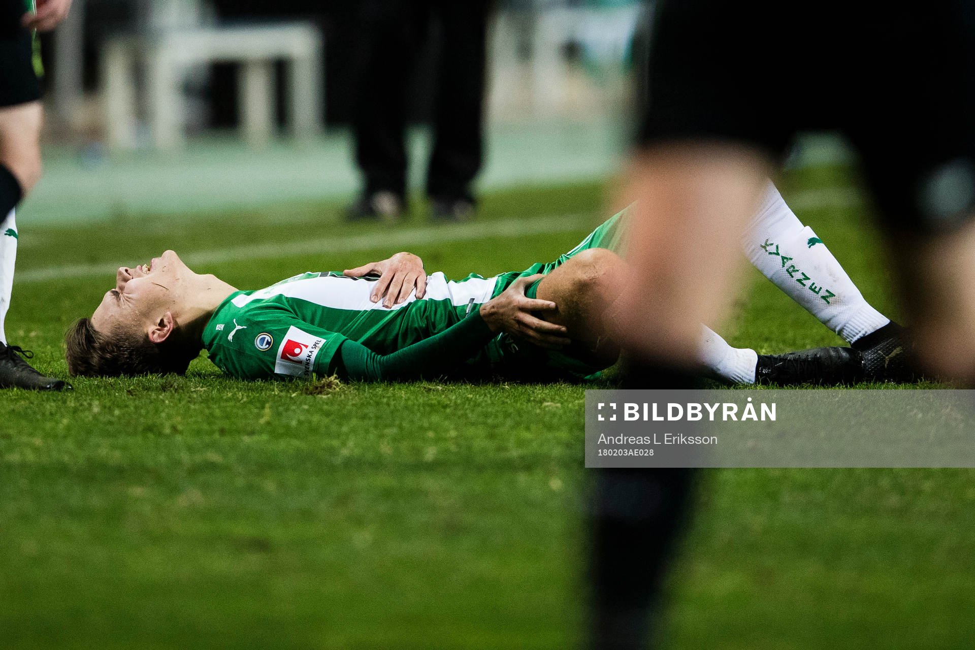 Hammarbys Dusan Jajic grinar illa