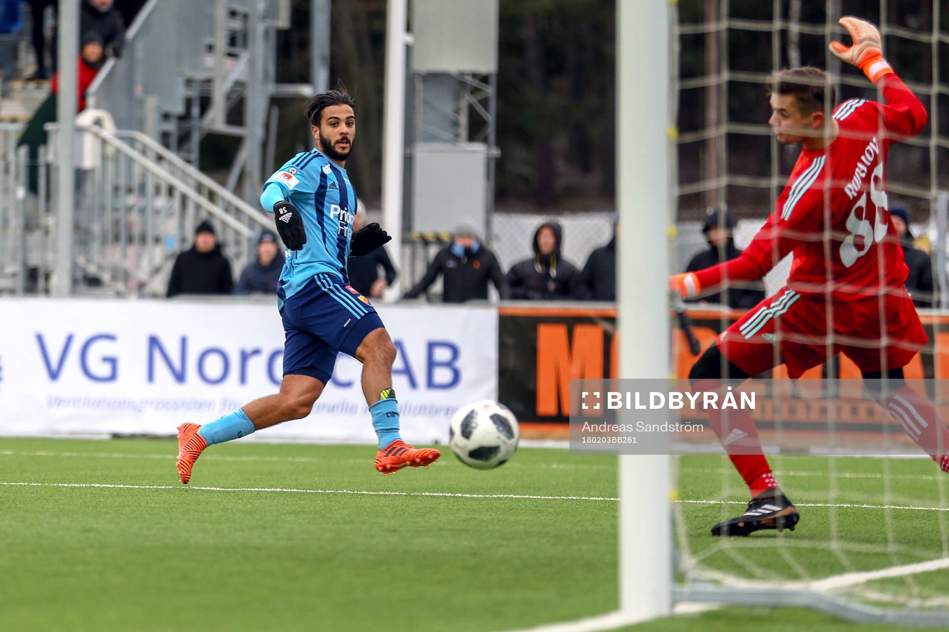 Djurgårdens Othman El Kabir gör 2-1 bakom Helsingfors