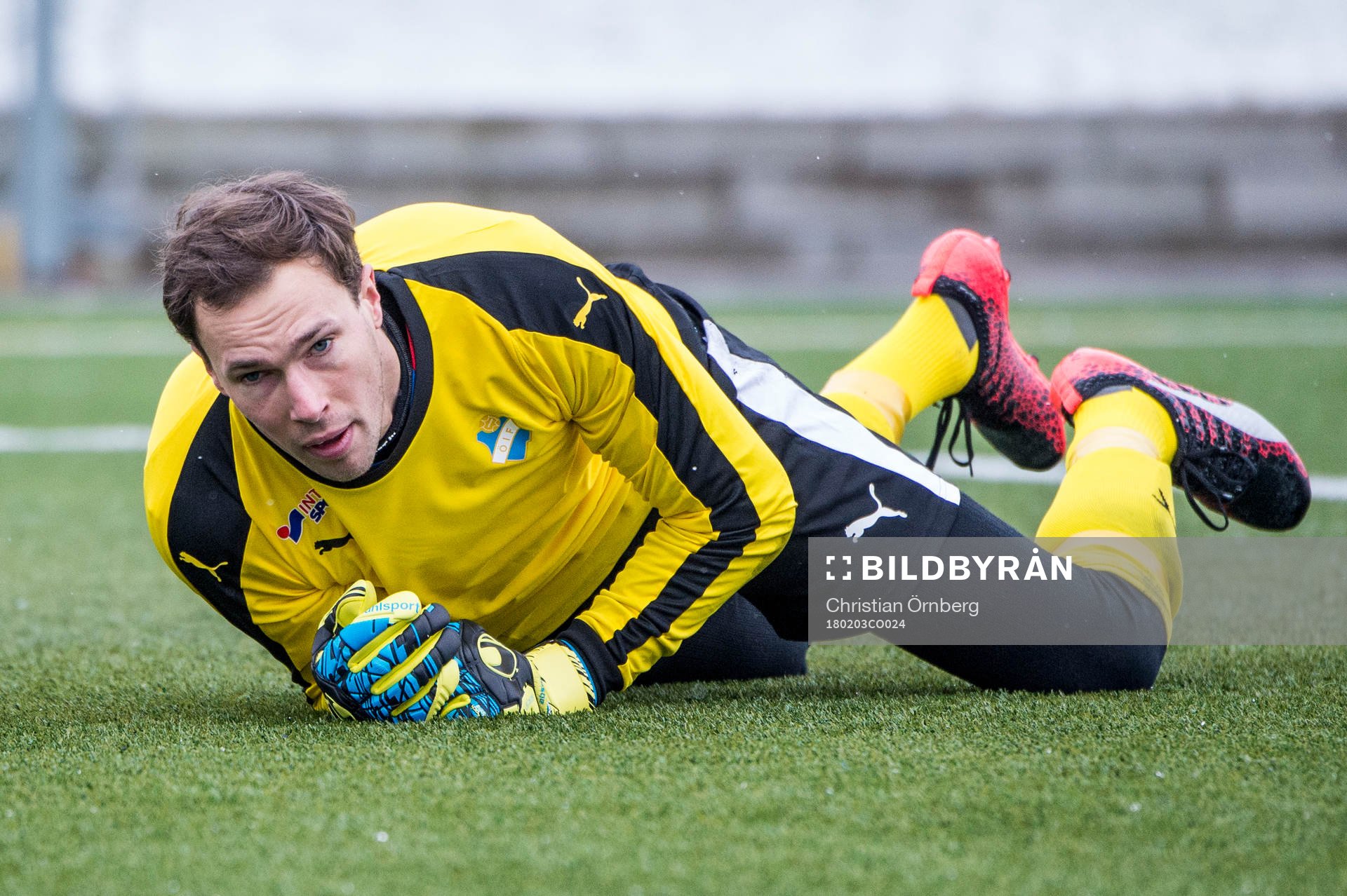 Östers målvakt Robin Malmkvist