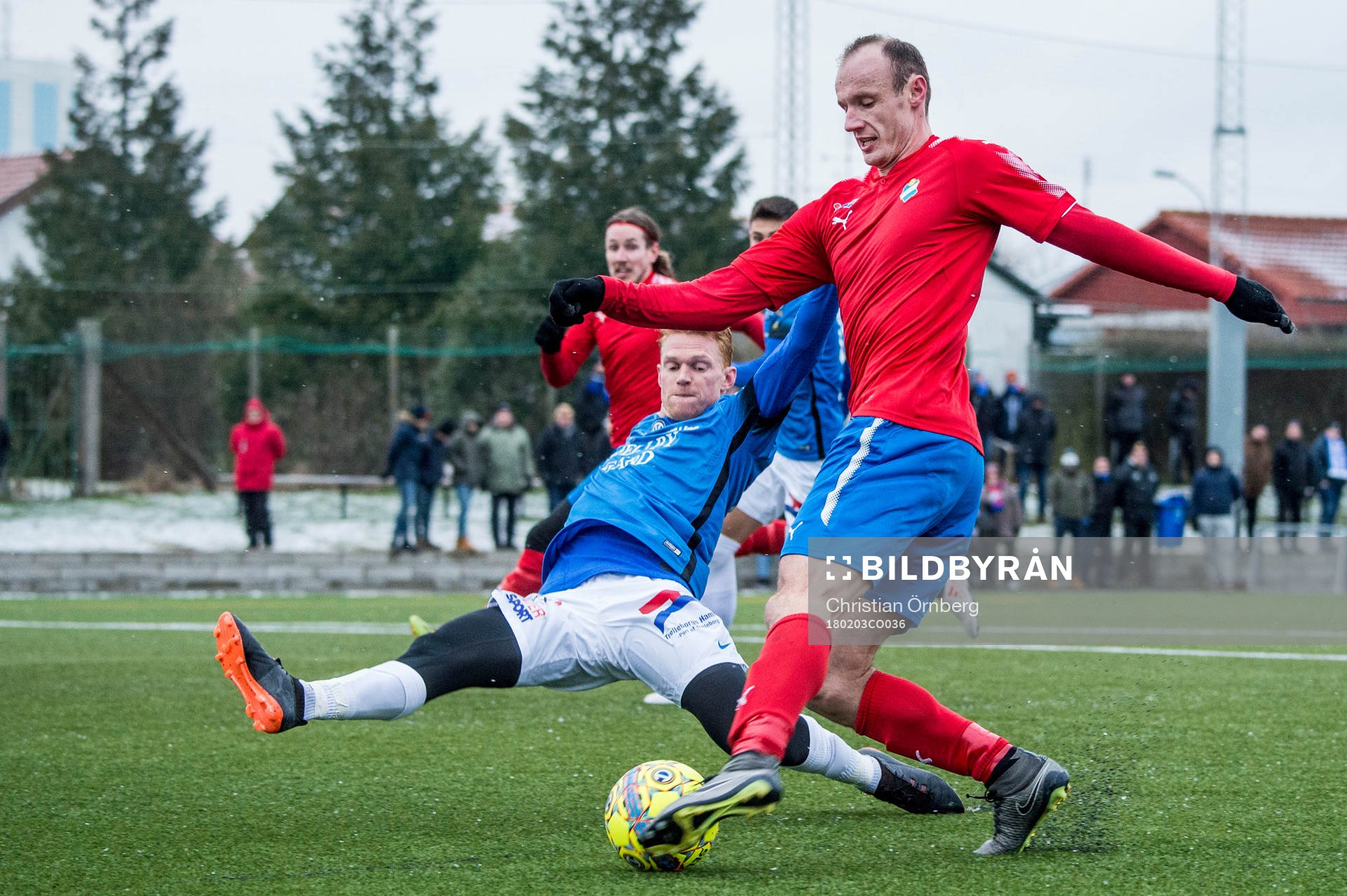 Östers Dragan Kapcevic mot Trelleborgs Anton Tideman