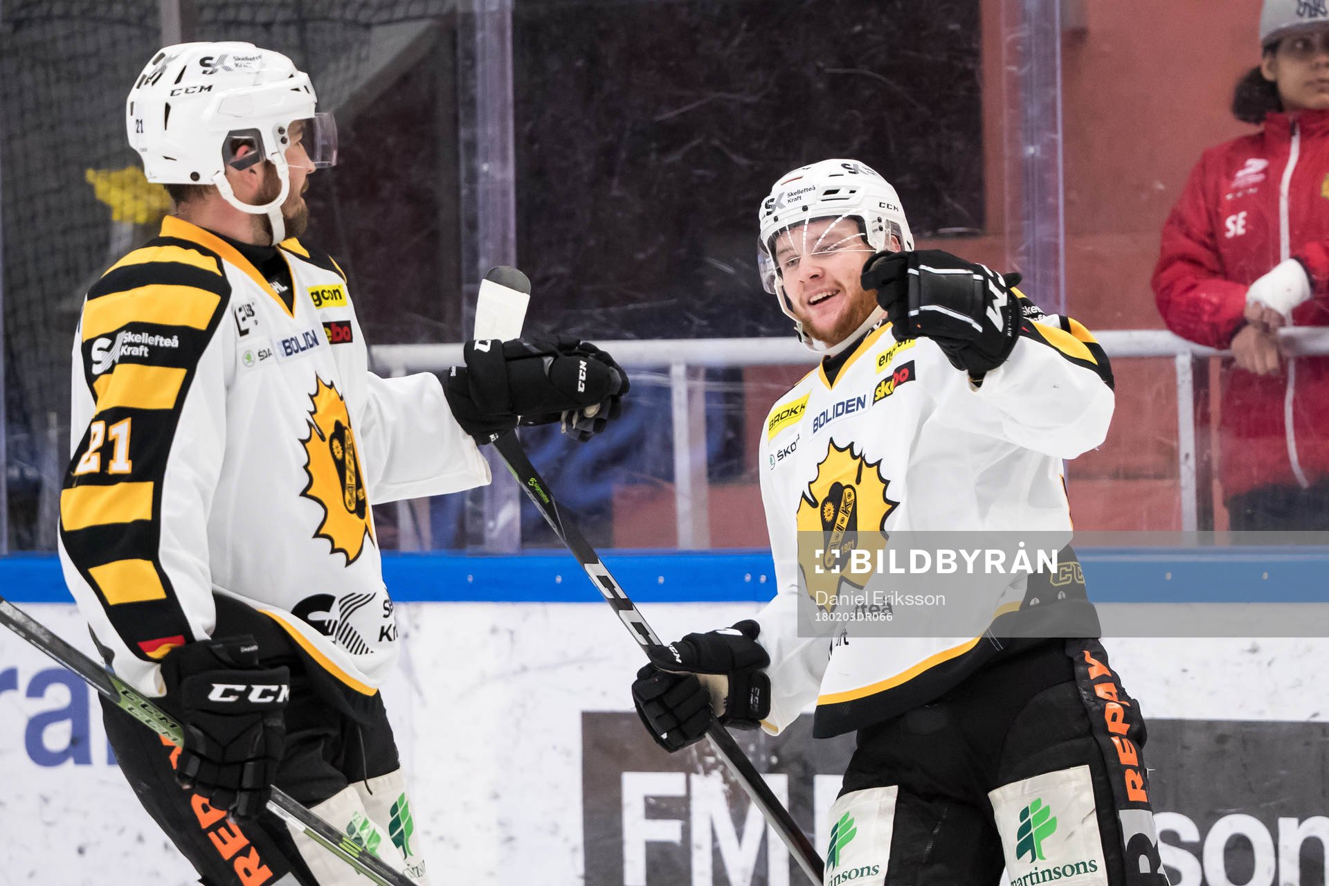 Skellefteås Sebastian Ohlsson jublar
