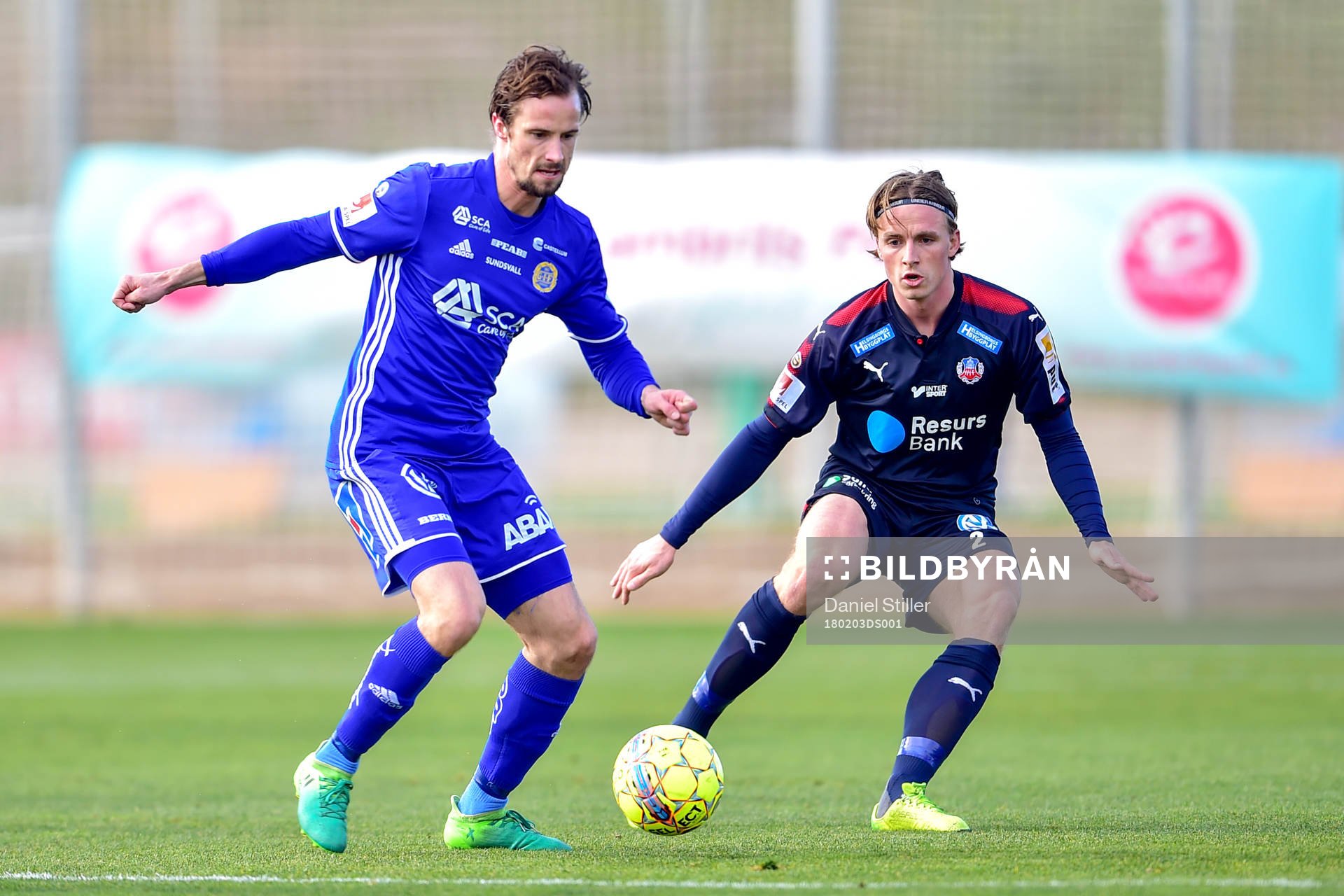 Sundsvalls Linus Hallenius och Helsingborgs Carl Johansson