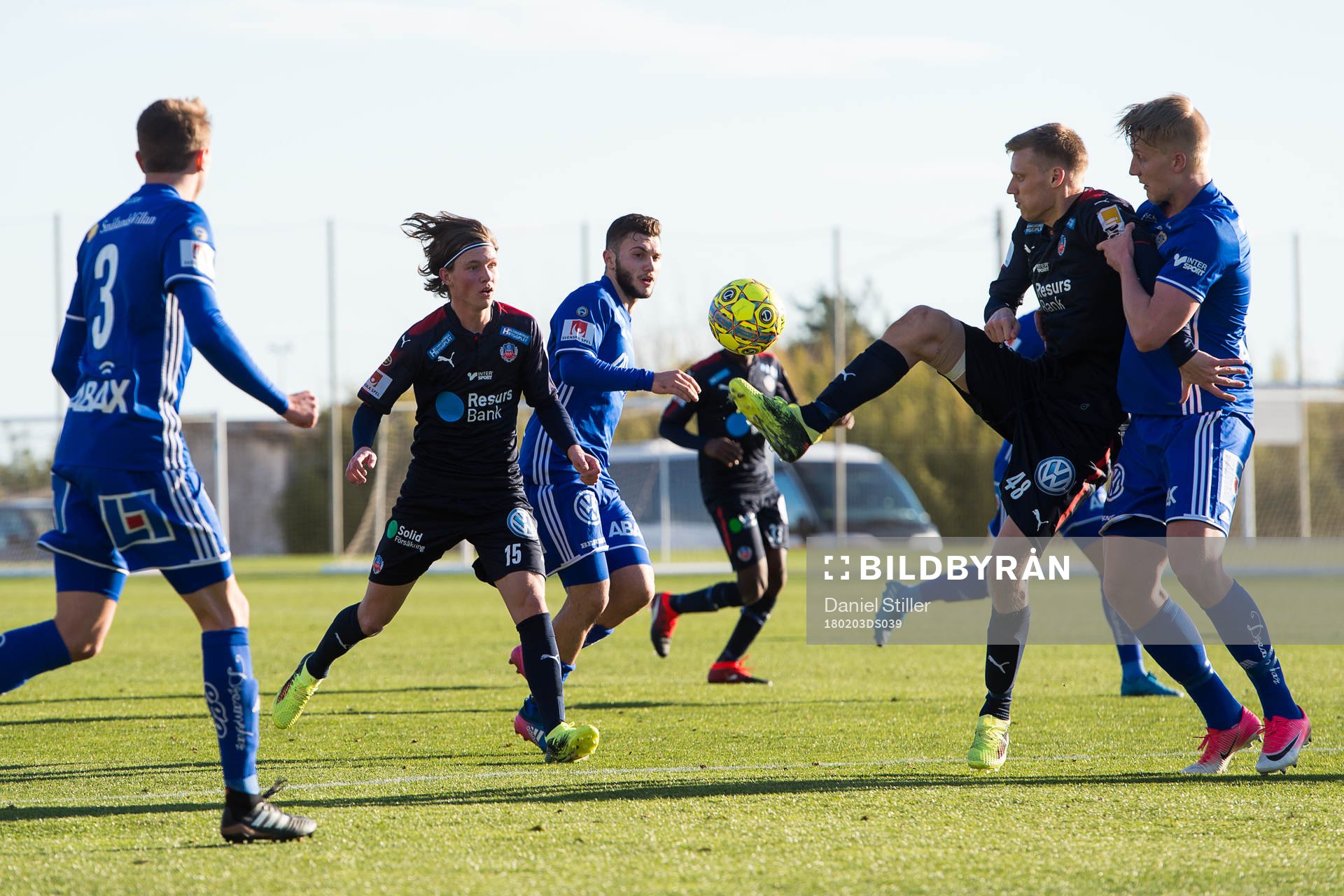 Helsingborgs Max Svensson och Andri Runar Bjarnason