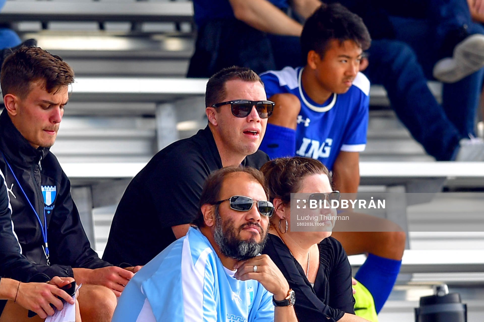 Malmö FFs sportchef Daniel Andersson på läktaren