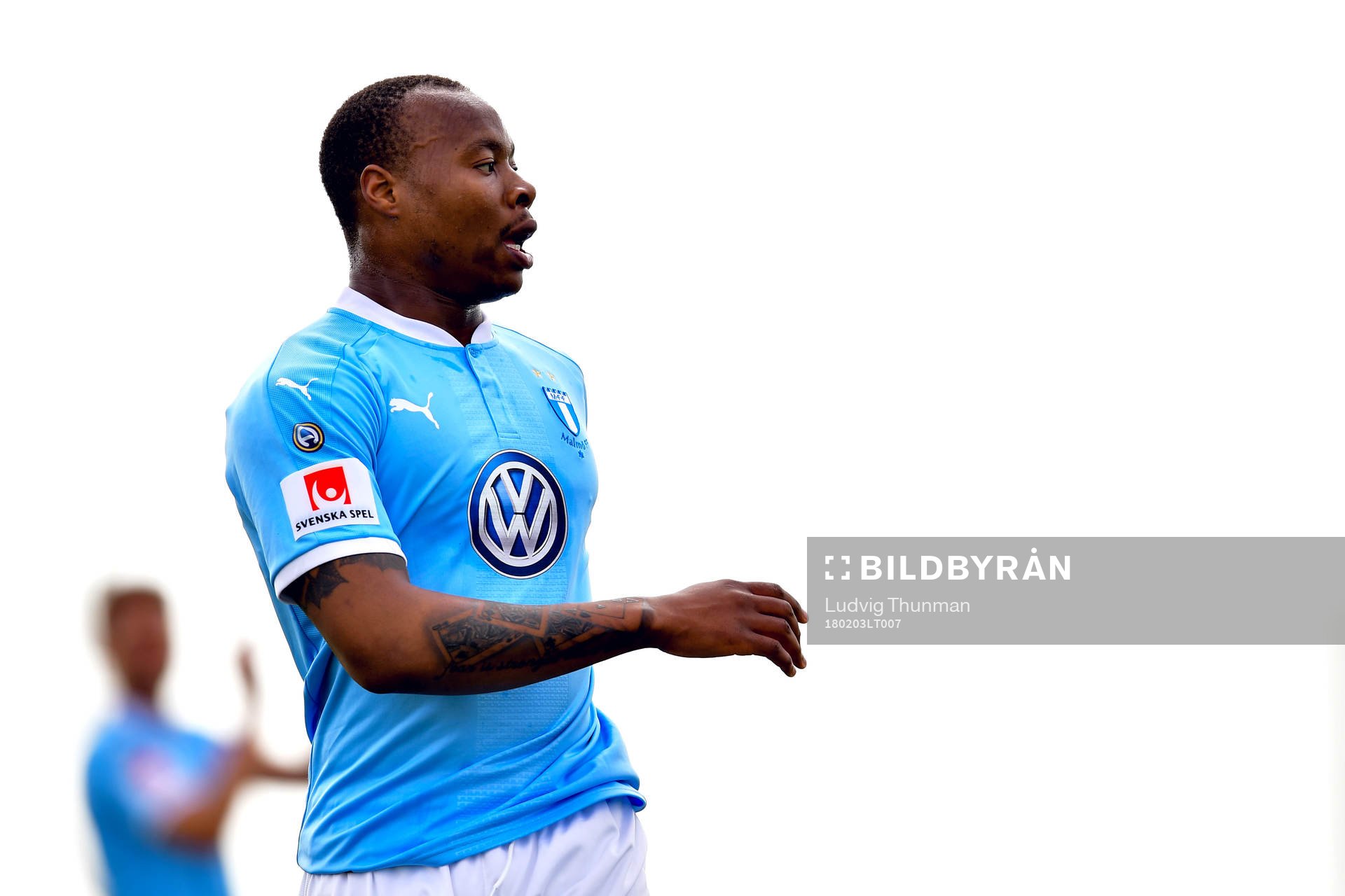 Malmö FFs Carlos Strandberg deppar