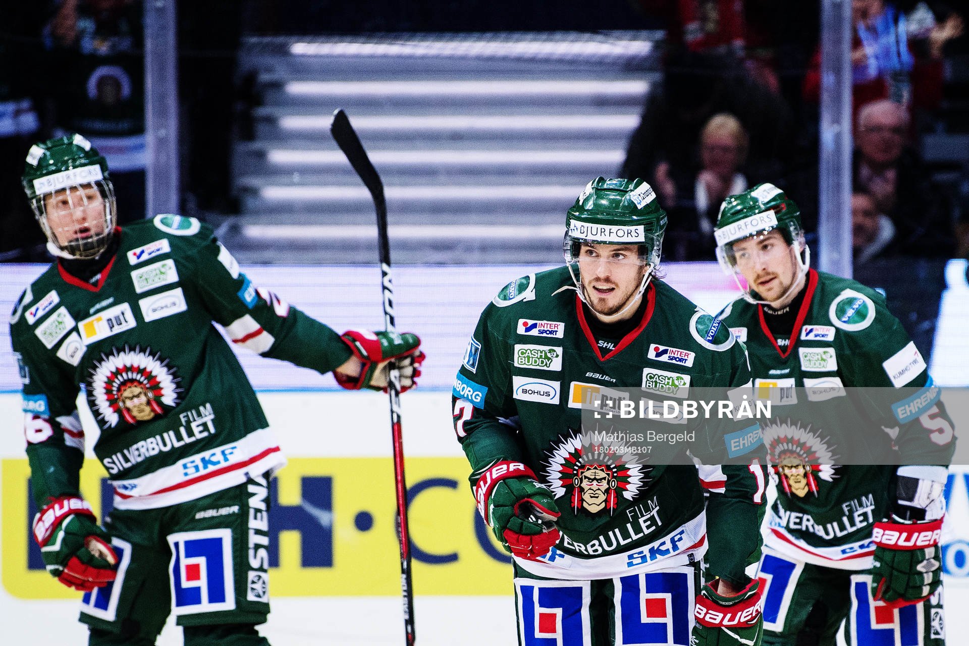 Frölundas Mattias Nörstebö jublar