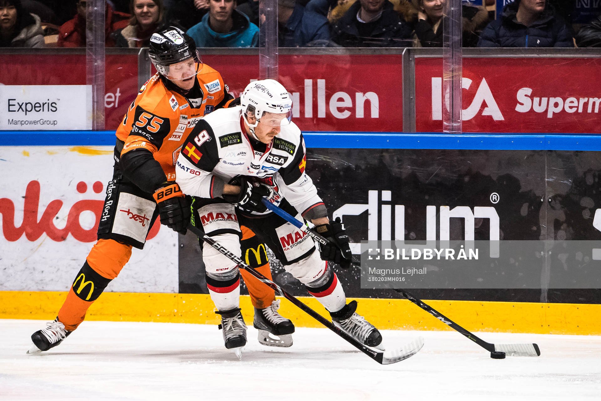 Karlskronas David Printz och Malmö Redhawks Frederik Storm
