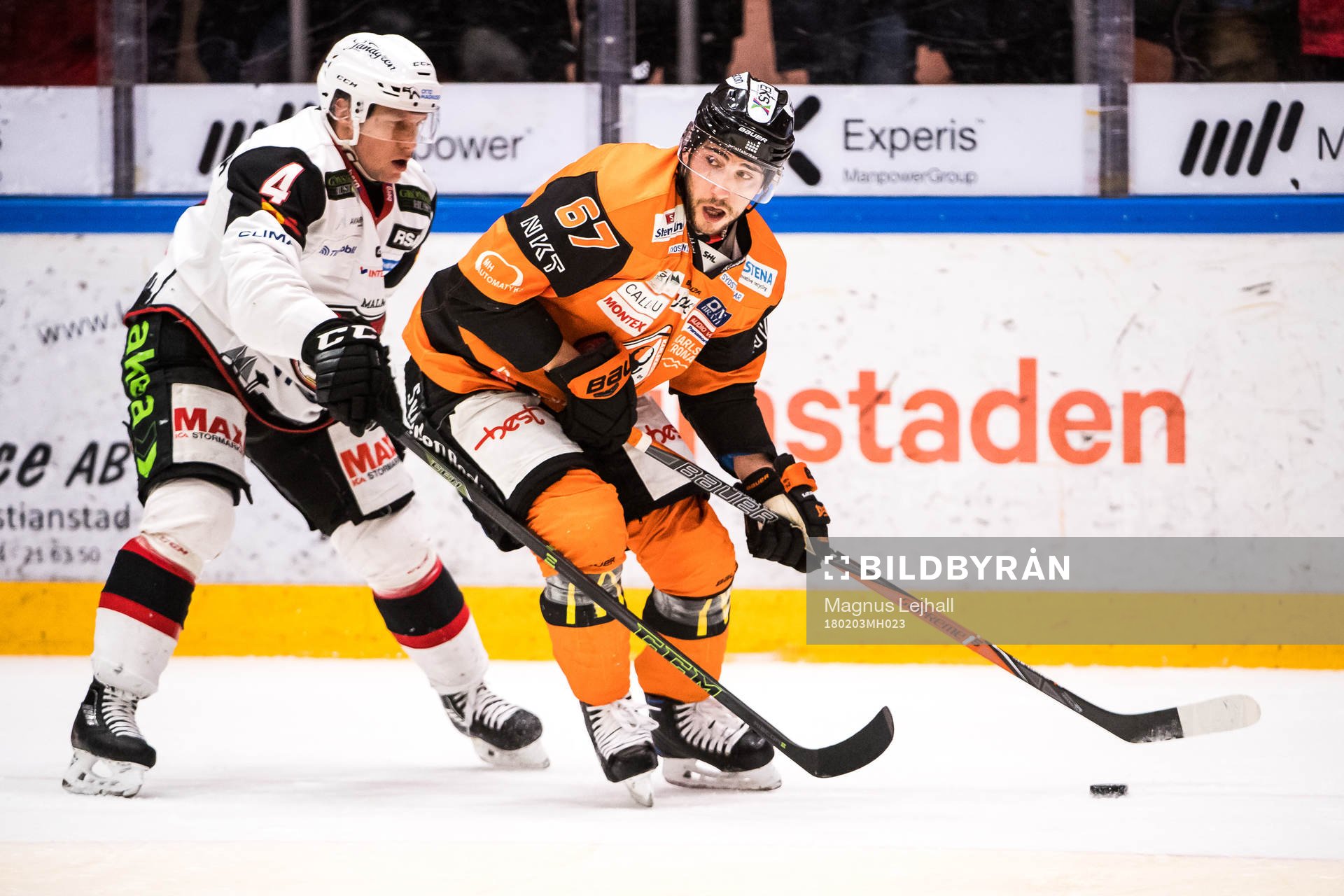 Malmö Redhawks Tuukka Mäntylä  och Karlskronas
