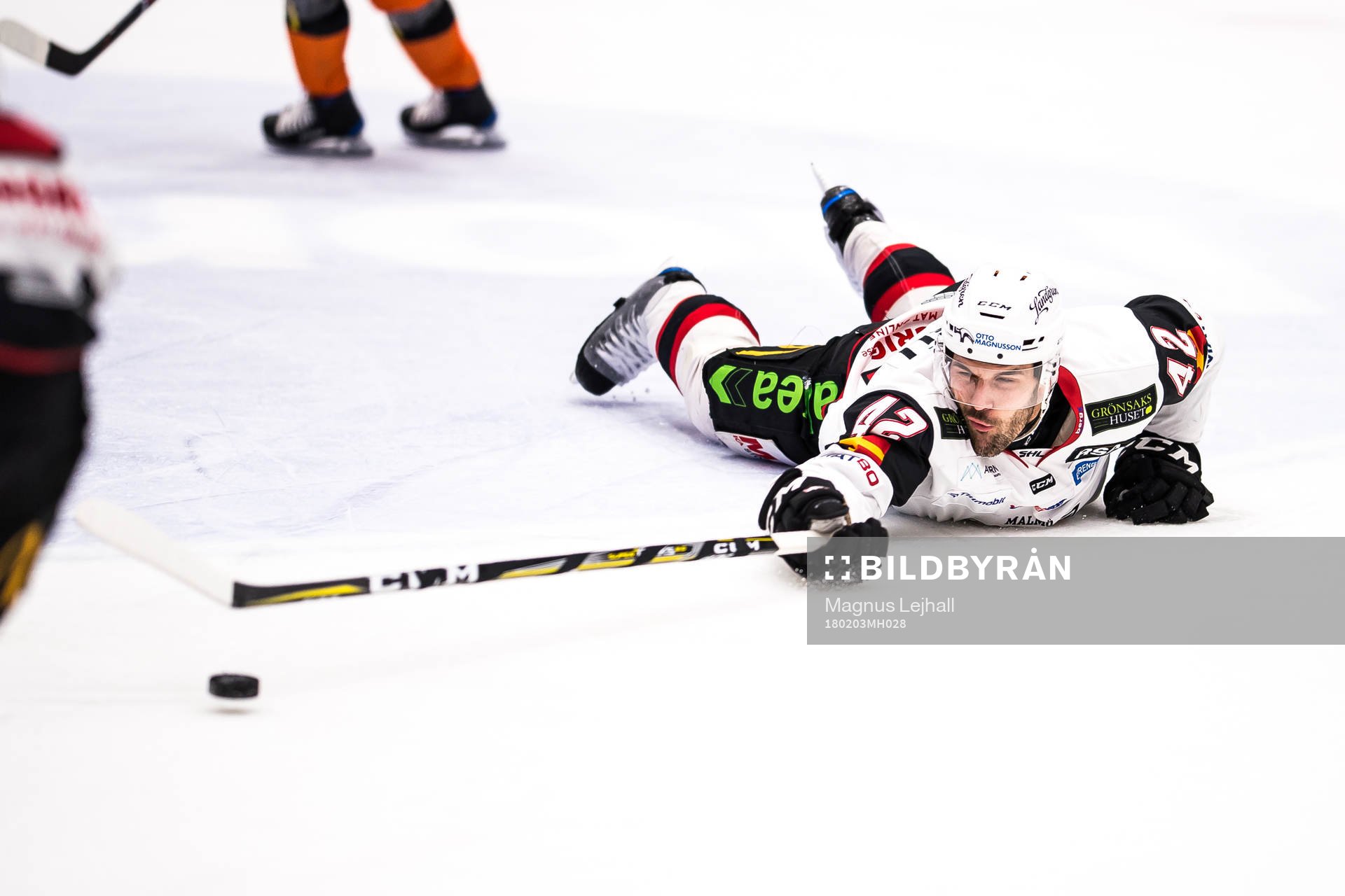 Malmö Redhawks Niklas Arell på isen