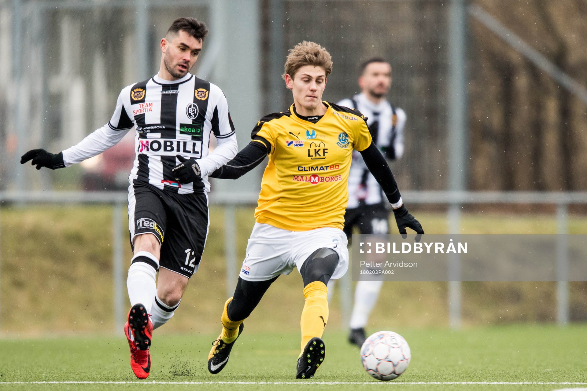 Landskronas Igor Arsenijevic och Lunds Måns Hofvander