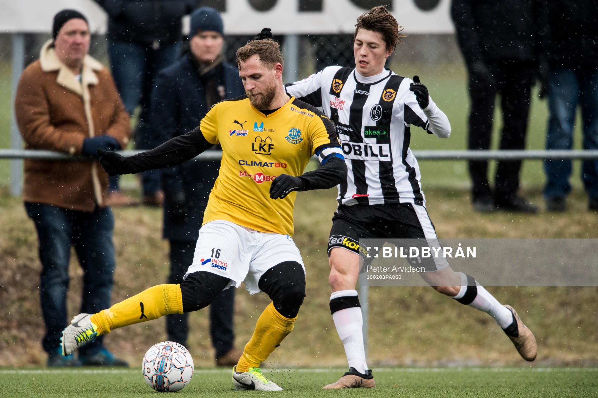 Lunds Martin Johansson och Landskronas Kevin Jensen