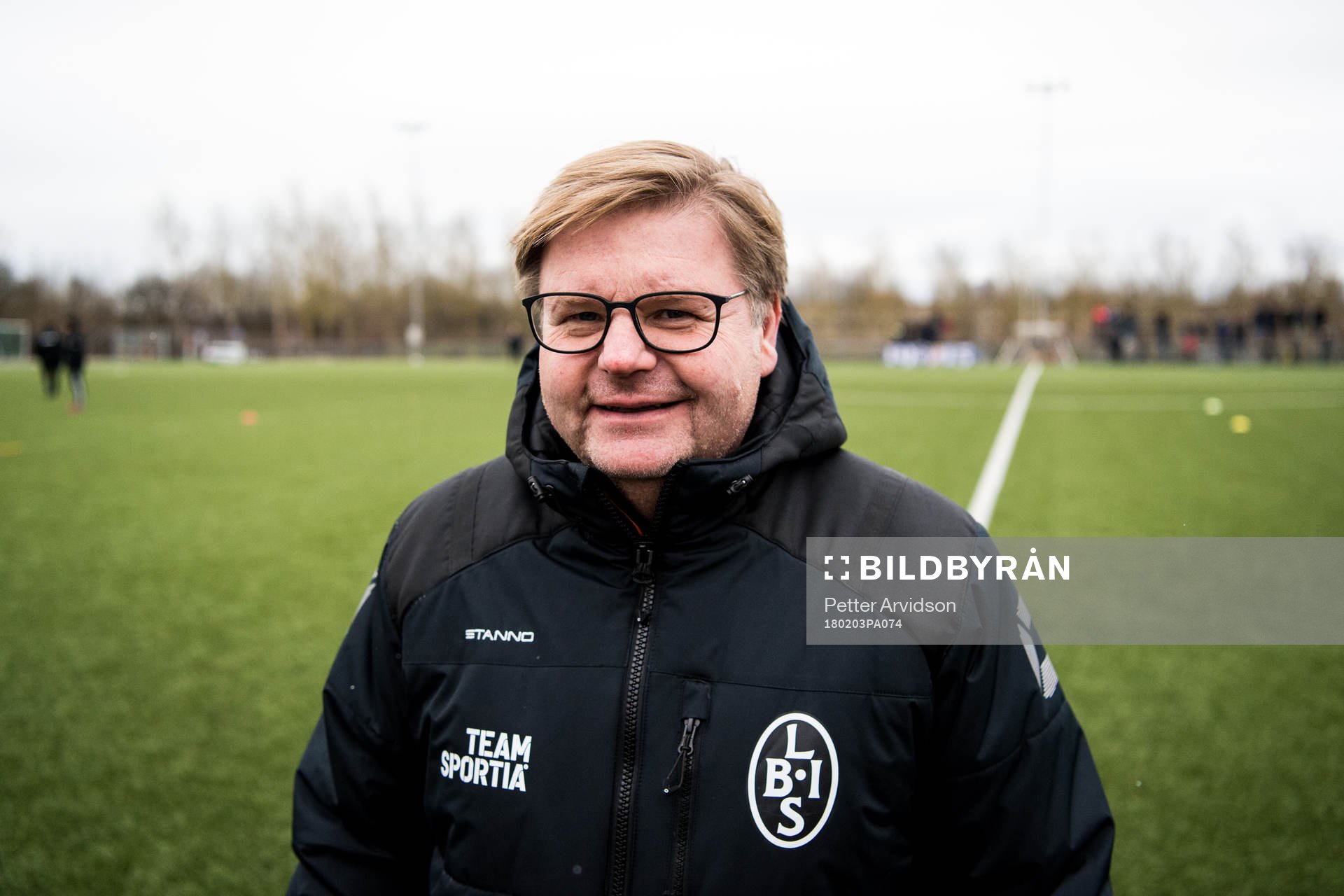 Landskronas sportchef Peter Swärdh poserar för ett porträtt inför en träningsmatch i fotboll mellan Landskrona och Lund den 3 februari 2018 i Landskrona.