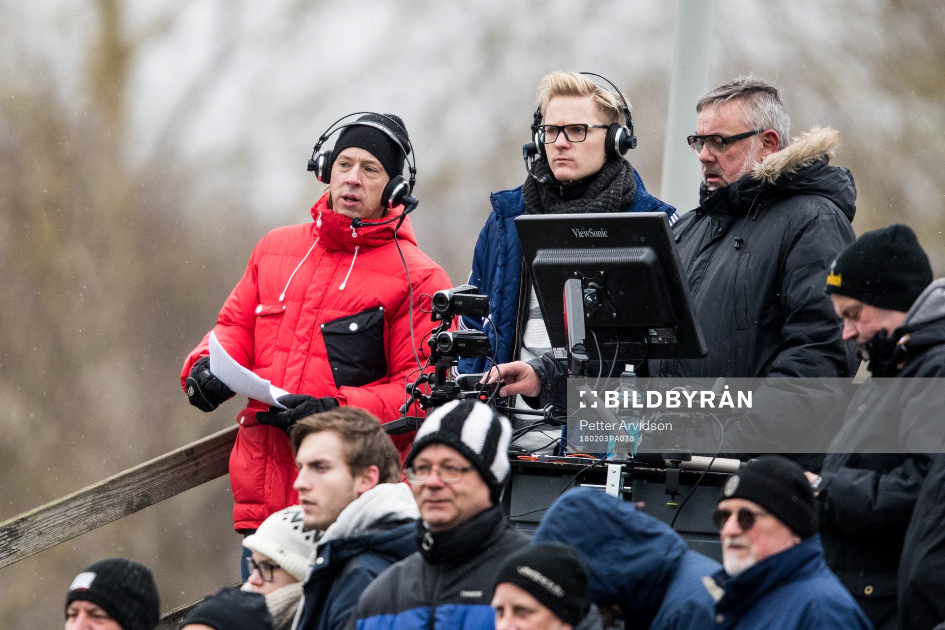Helsingborgs Dagblads reportrar Mattias Hjälm och Eric