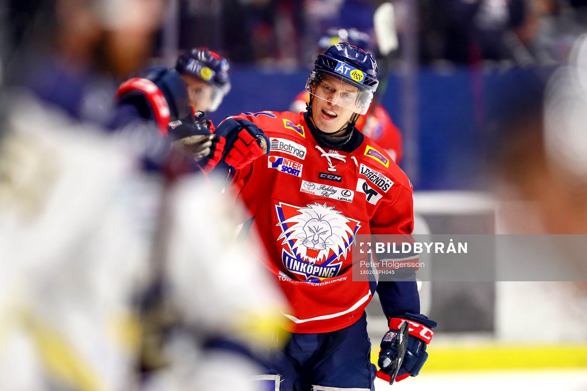 Linköpings Ken André Olimb jublar