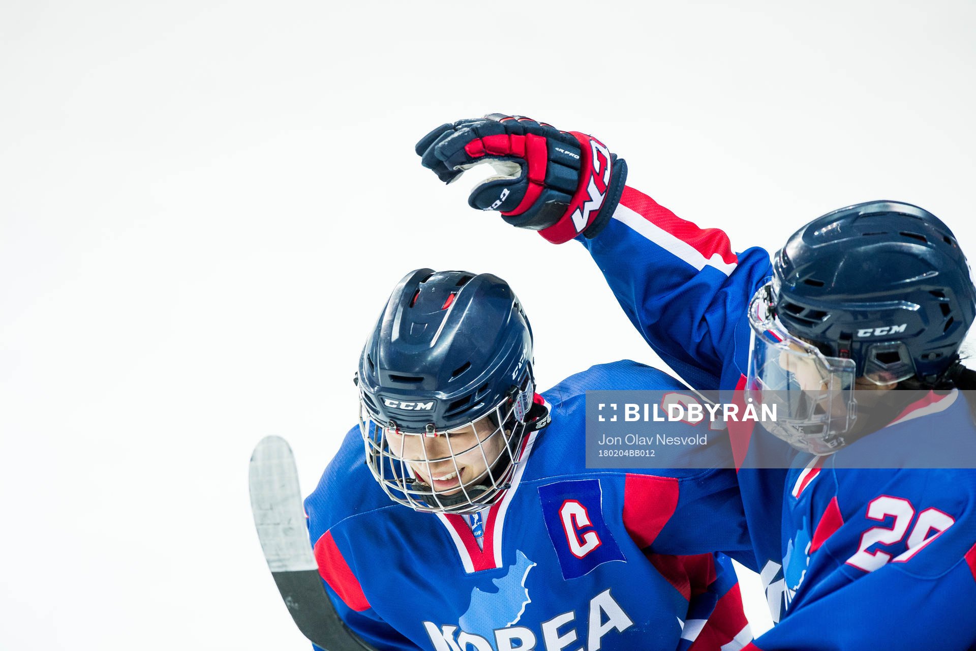 Players of Korea celebrate 2-1