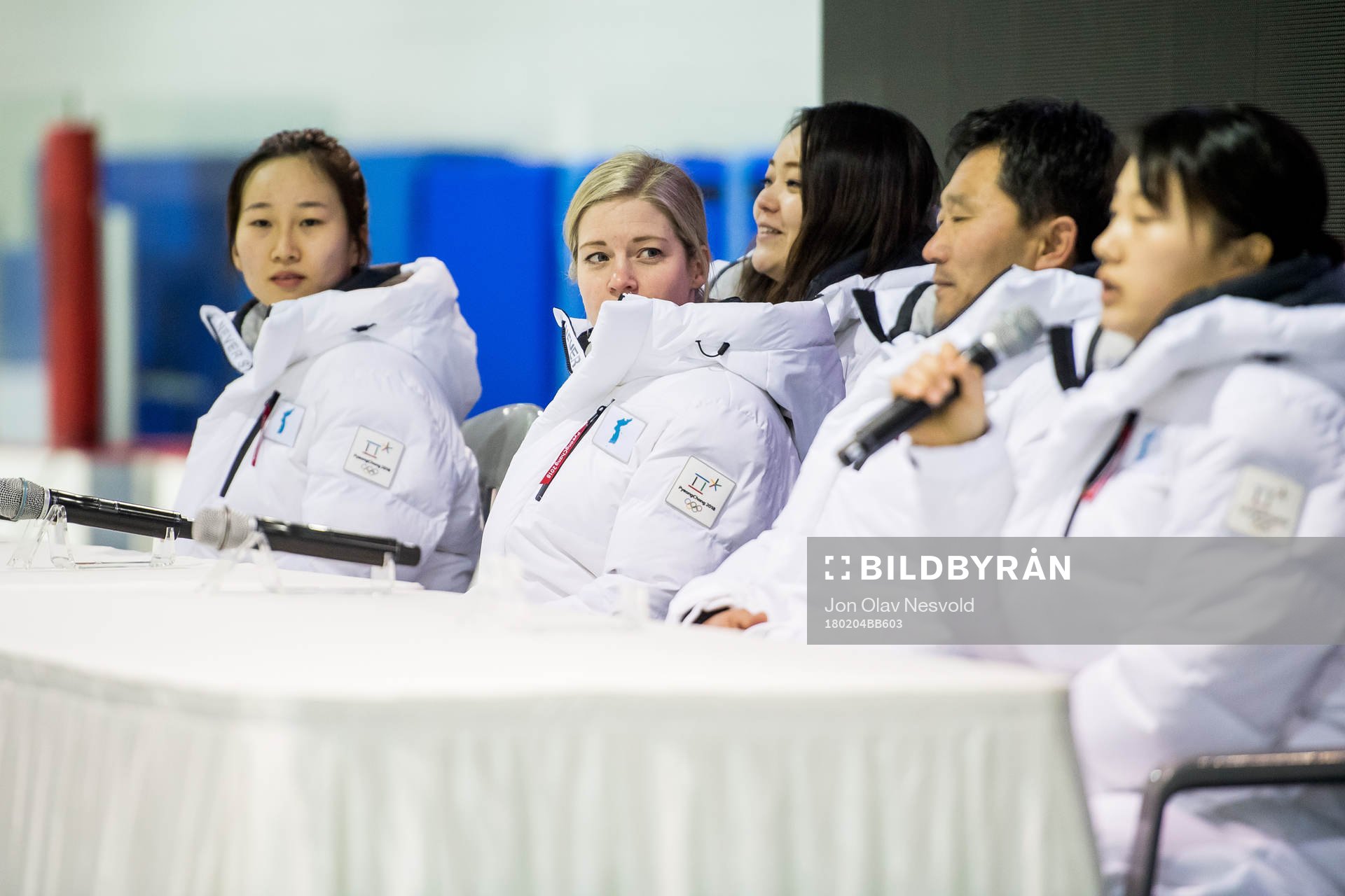 Athletes of Korea and Sarah Murray, coach of Korea