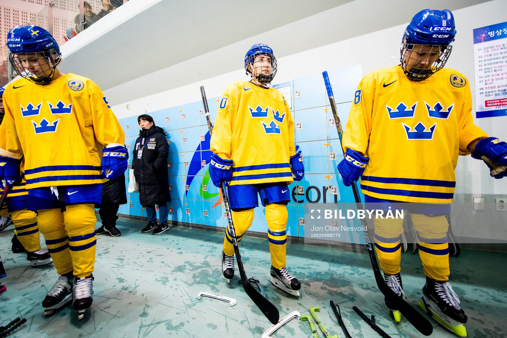 Johanna Fällman of Sweden, Fanny Rask of Sweden and Annie