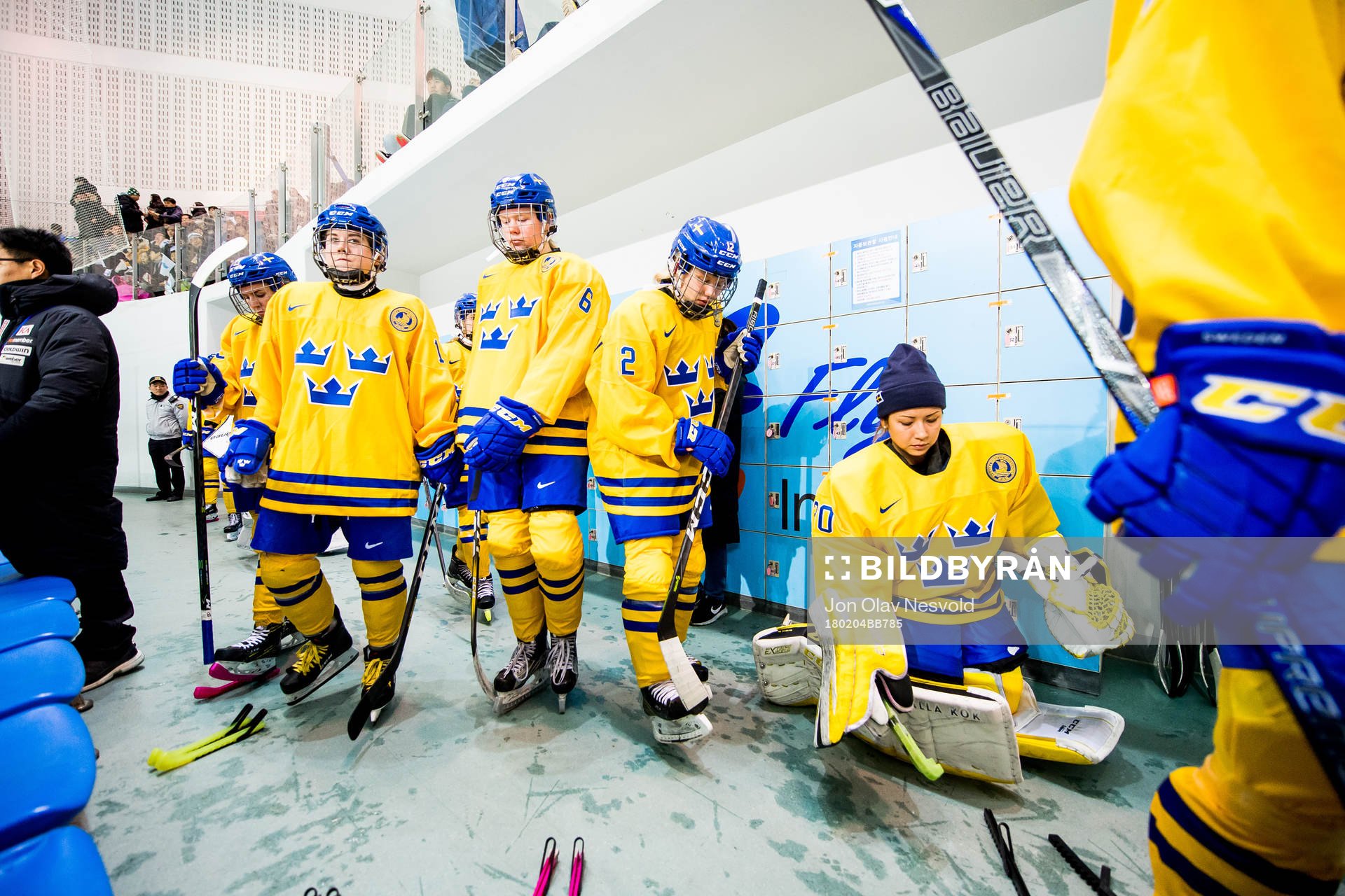 Lisa Johansson of Sweden, Sara Hjalmarsson of Sweden, Maja