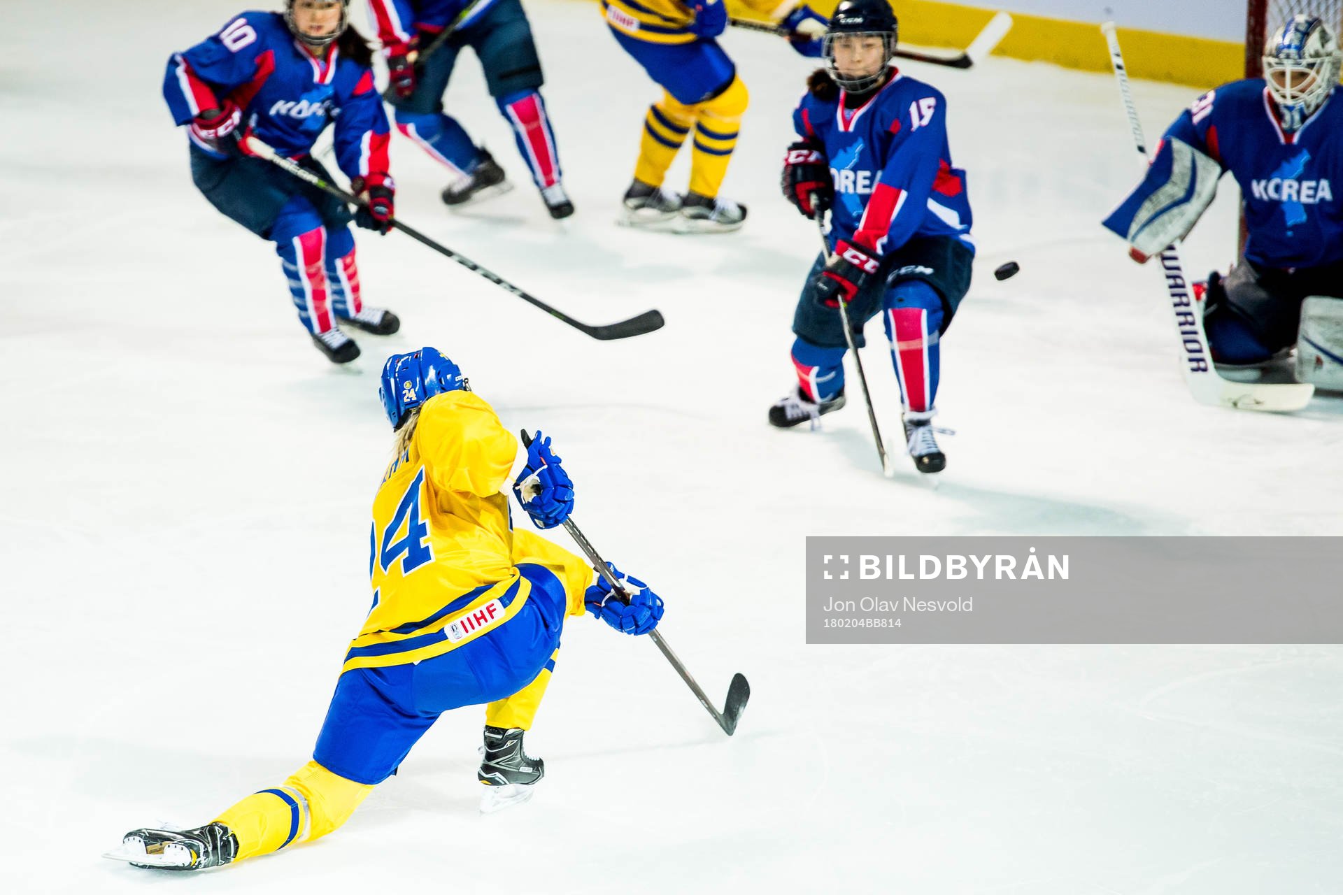 Erika Grahm of Sweden with a shot
