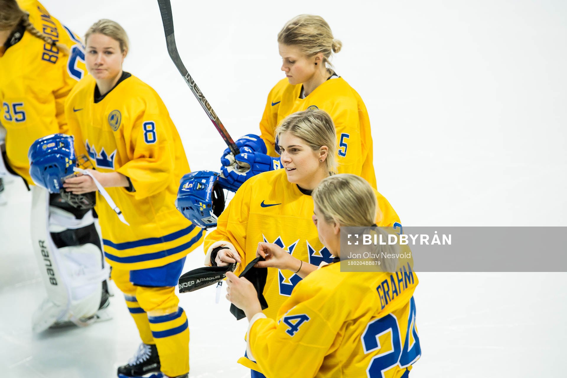 Annie Svedin of Sweden, Emma Nordin of Sweden, Johanna