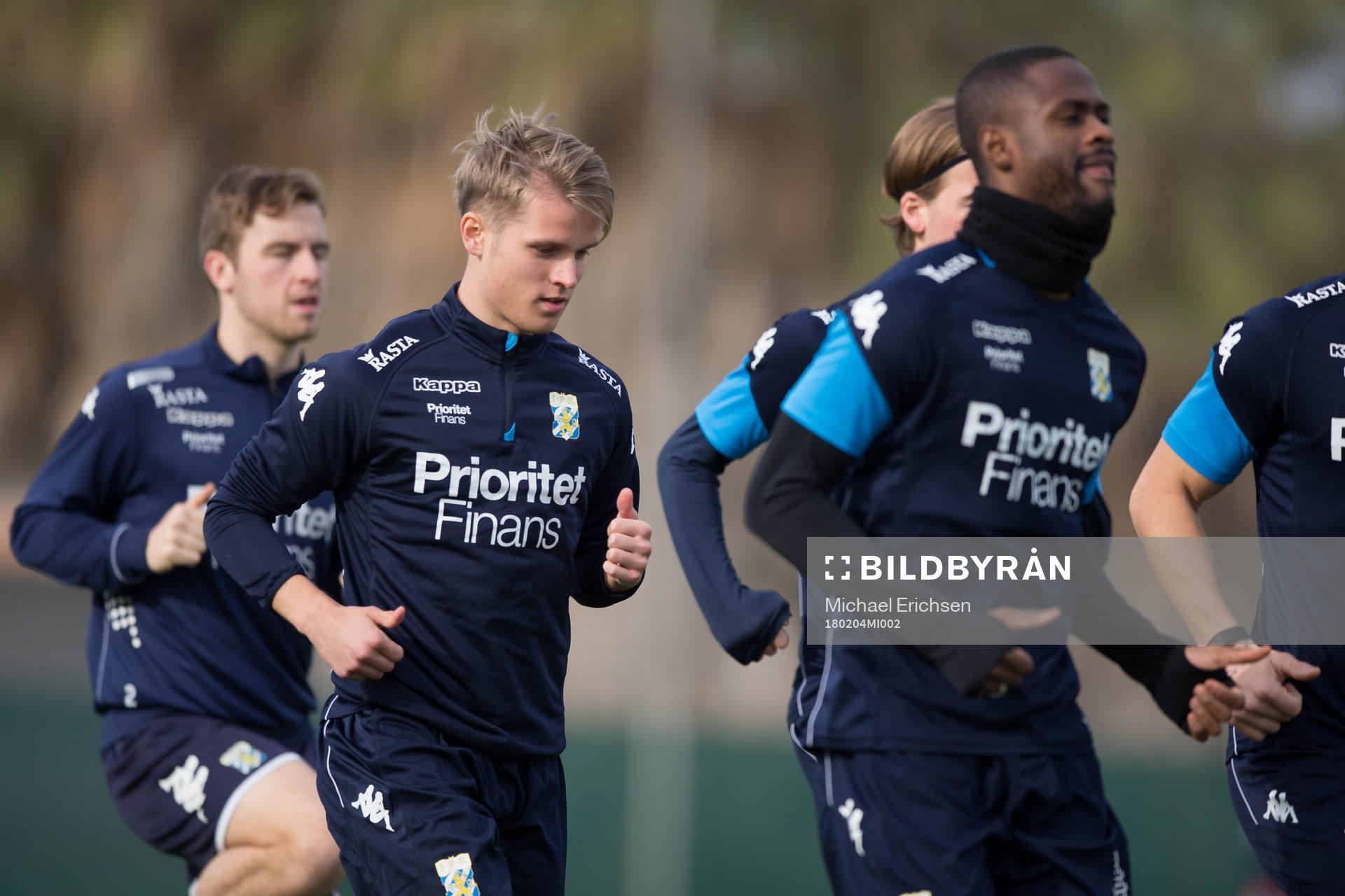 IFK Göteborgs Mikael Ingebrigtsen under en träning med IFK Göteborg den 4 februari 2018 i Pinatar Football Center.
