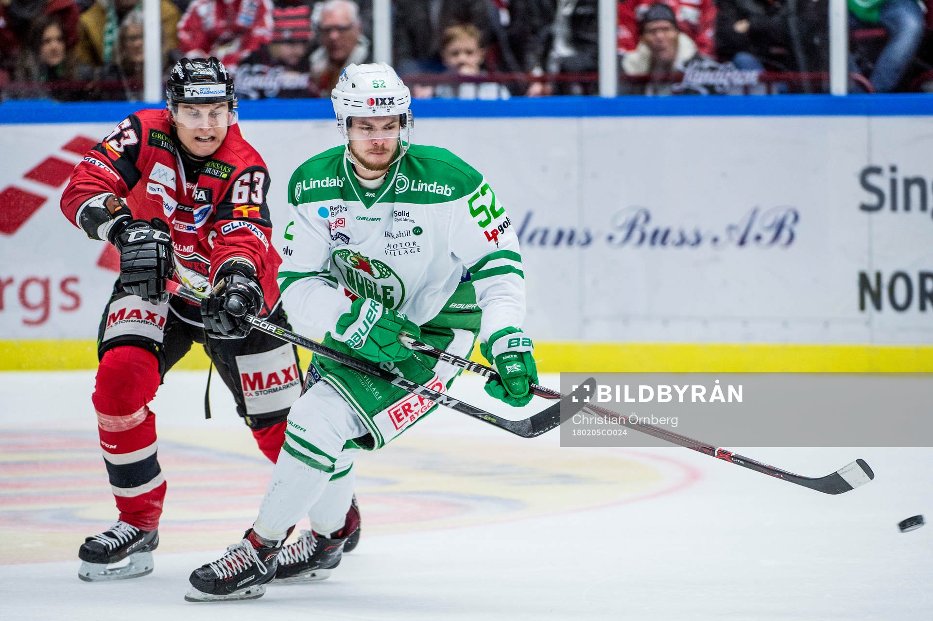 Malmö Redhawks Fredrik Händemark mot Malmö Redhawks