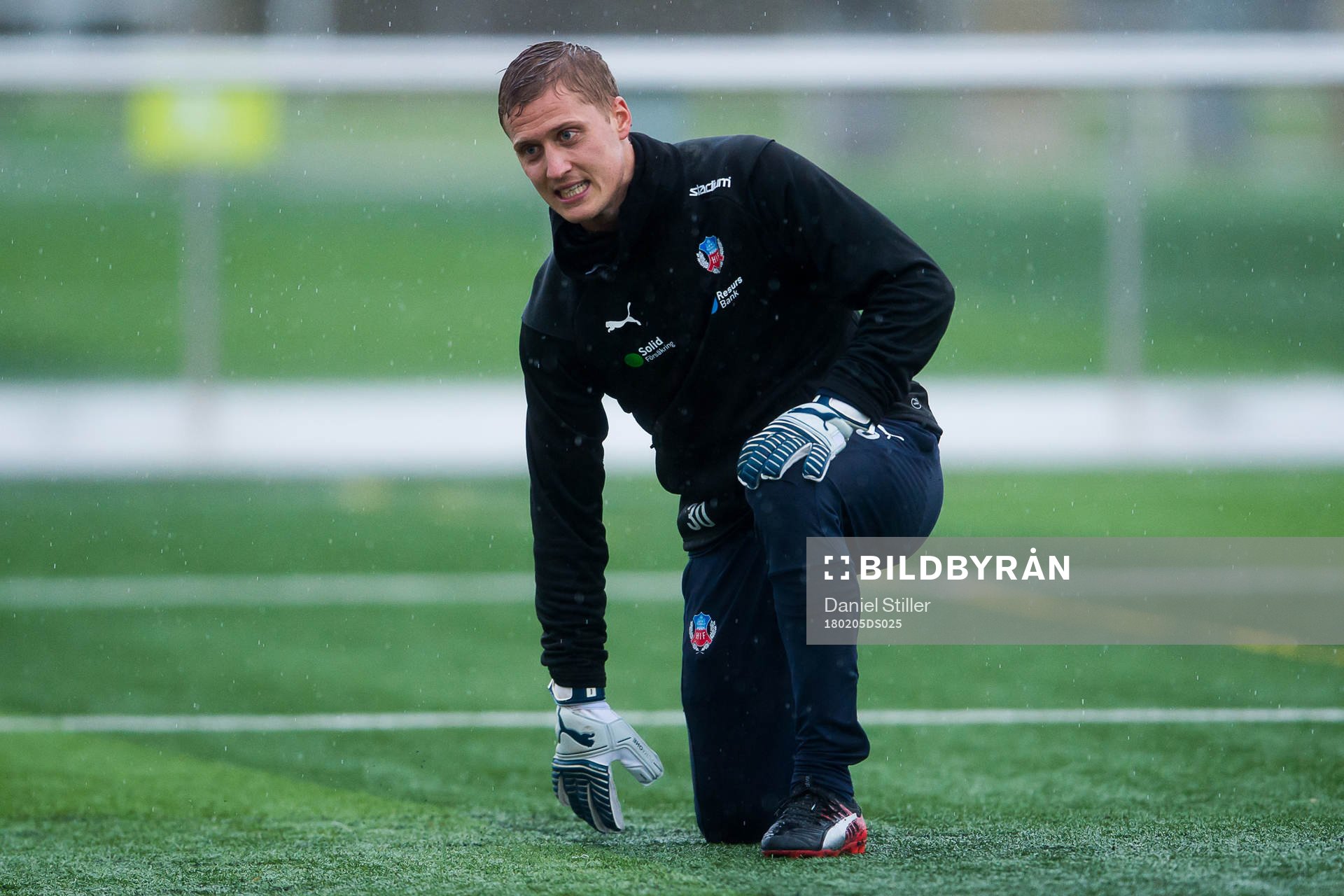Helsingborgs målvakt Pär Hansson på ett träningsläger