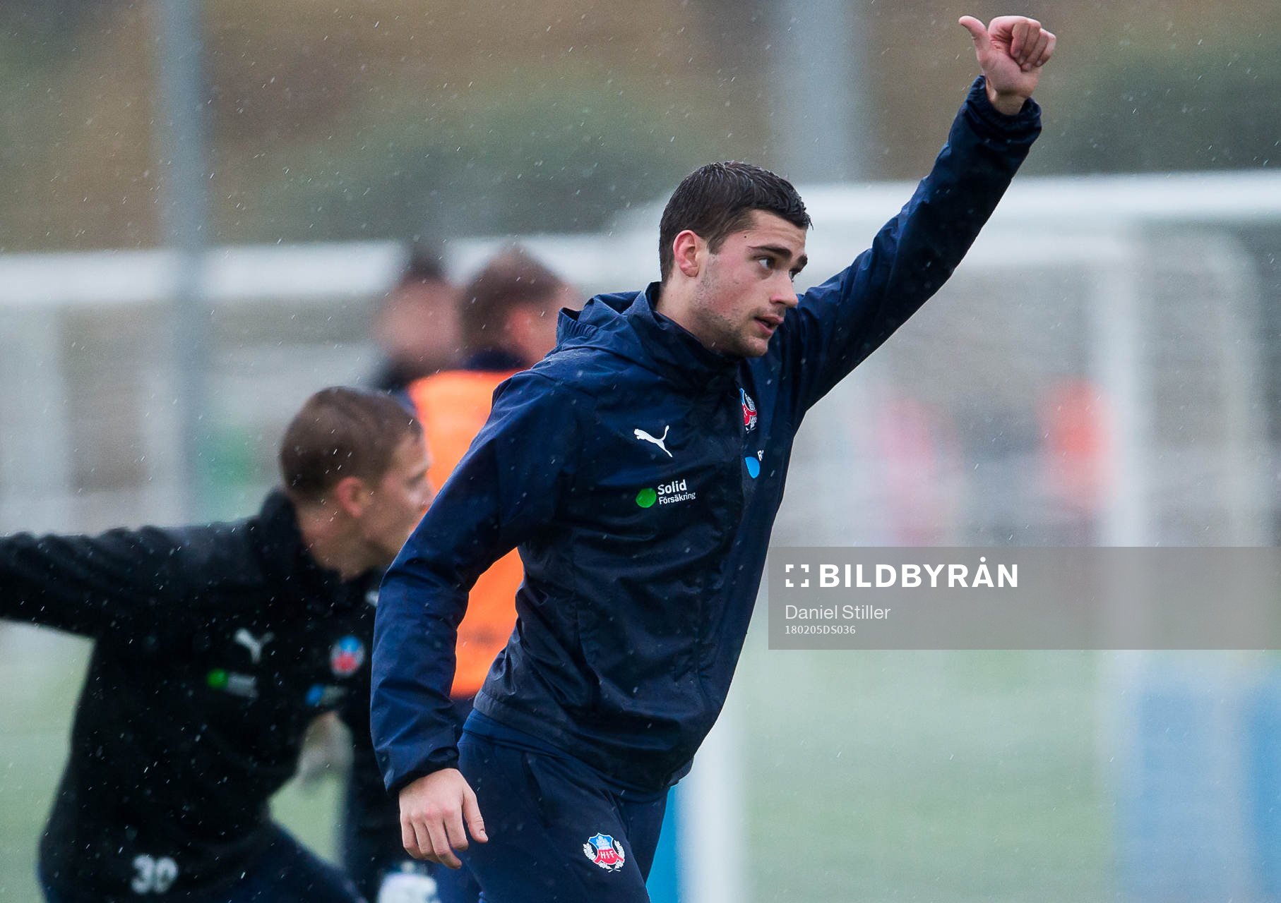 Helsingborgs Mattias Almeida på ett träningsläger