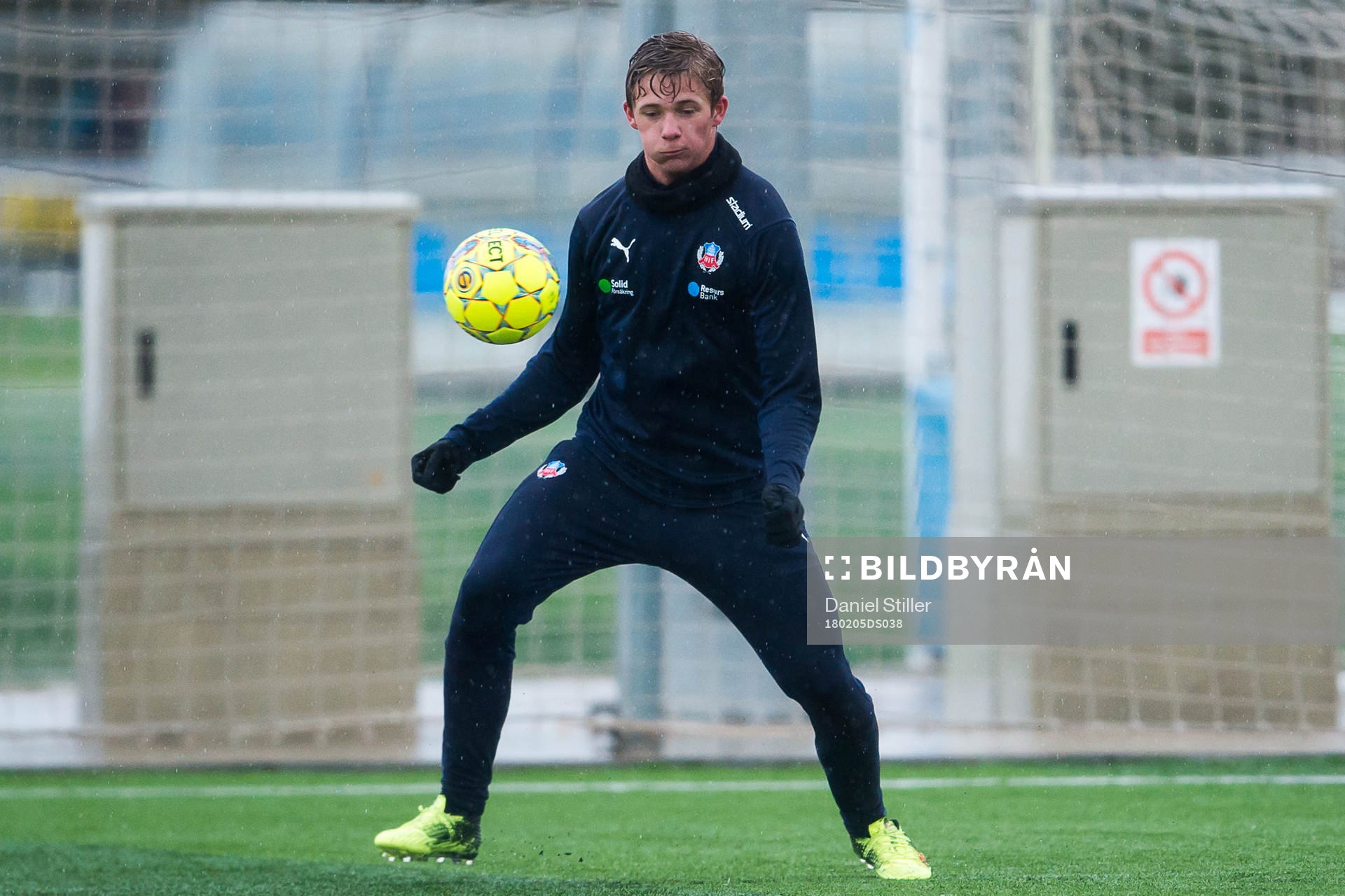 Helsingborgs Carl Thulin på ett träningsläger