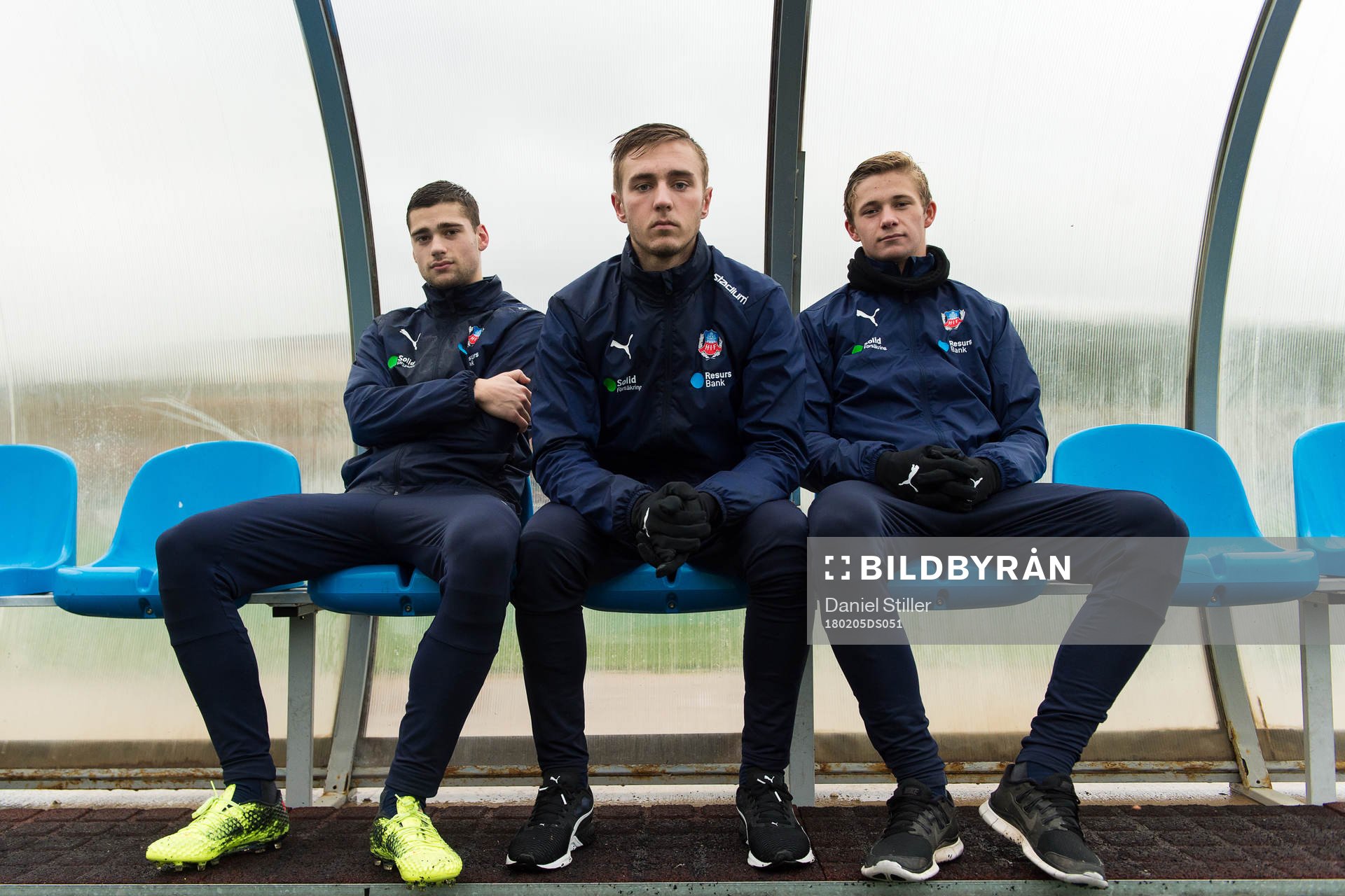 Helsingborgs Mattias Almeida, Casper Seger och Carl Thulin