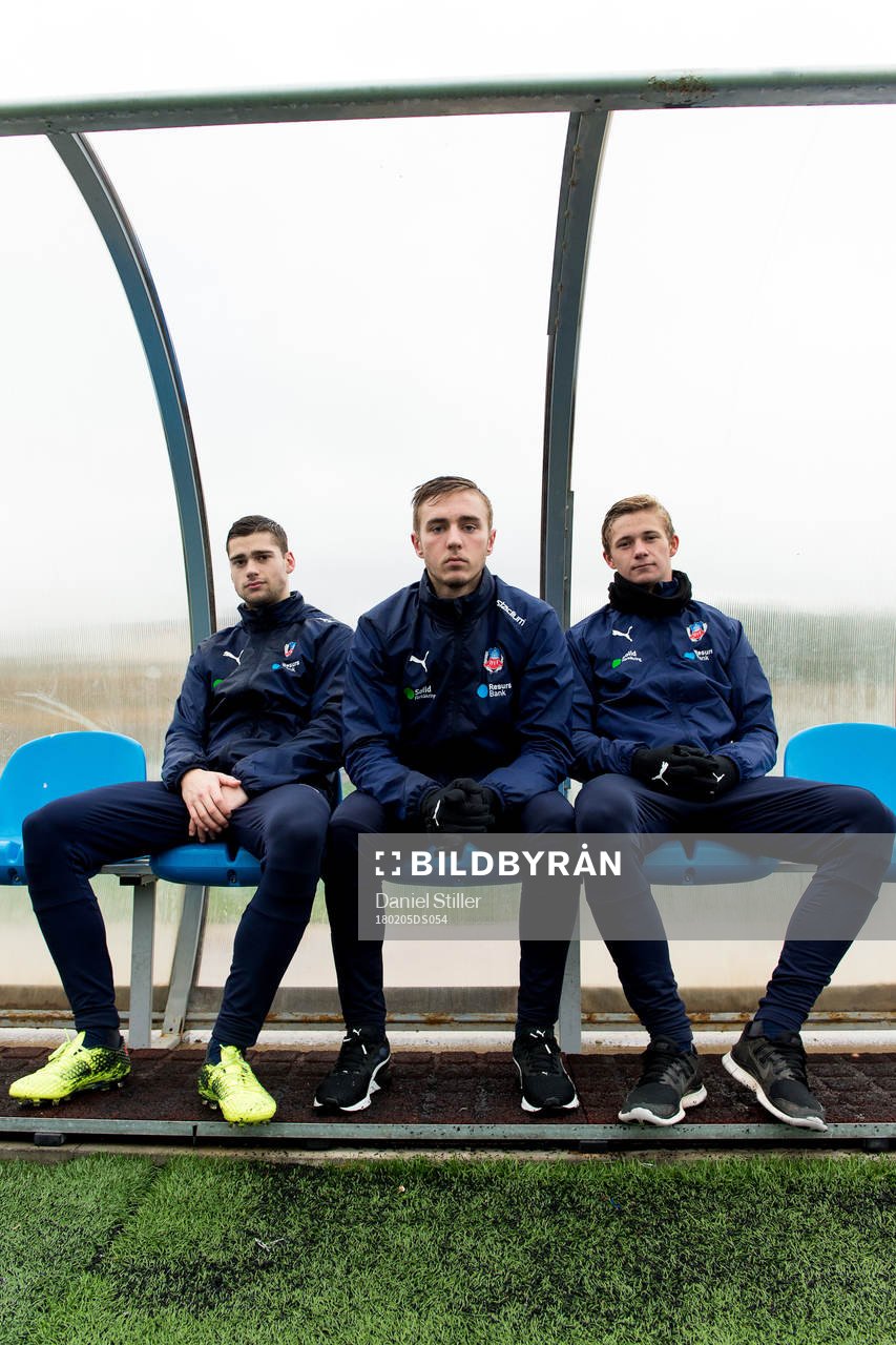 Helsingborgs Mattias Almeida, Casper Seger och Carl Thulin
