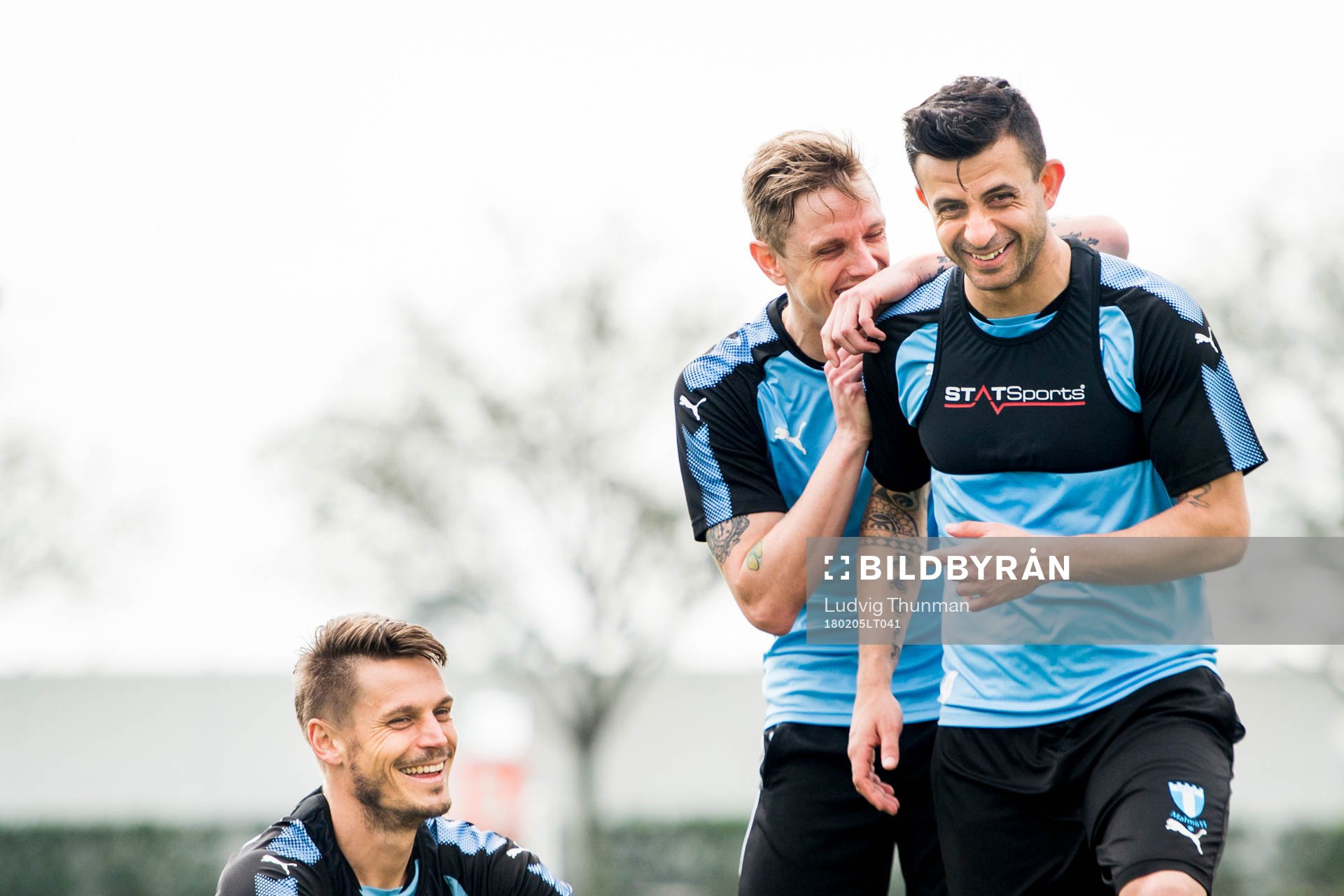 Malmö FFs Markus Rosenberg Sören Rieks och Behrang Safari