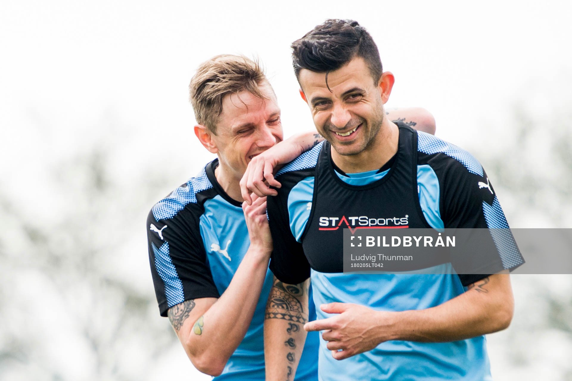 Malmö FFs Sören Rieks och Behrang Safari