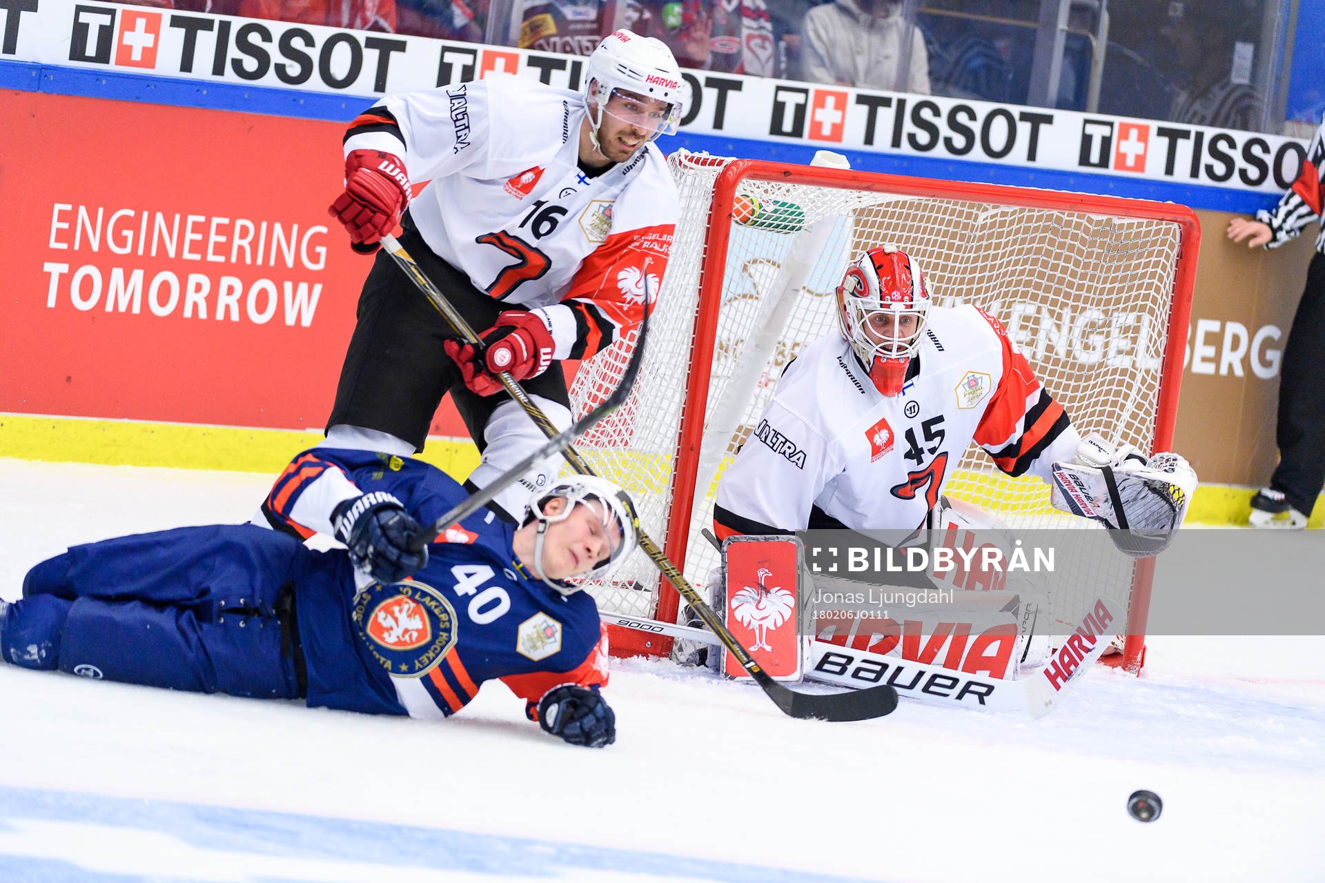 Goalie Juho Olkinuora of Jyväskyläs